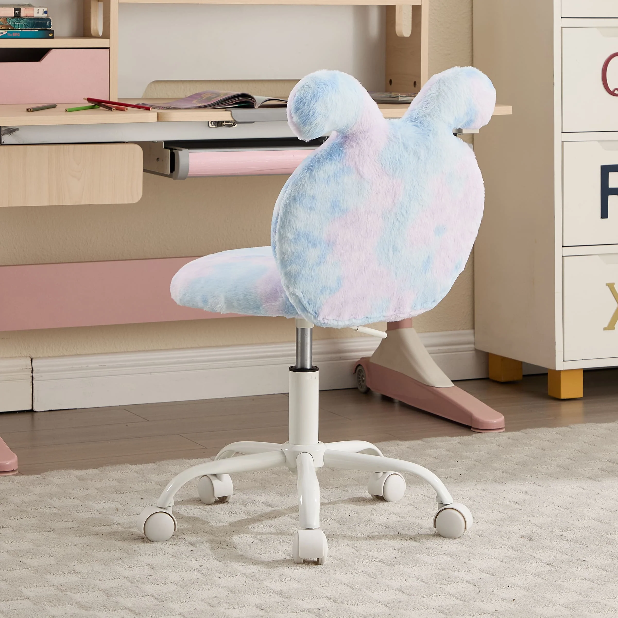 Cute Bunny Ear Backrest Kids Desk Chairs - 4001KC - Image 11