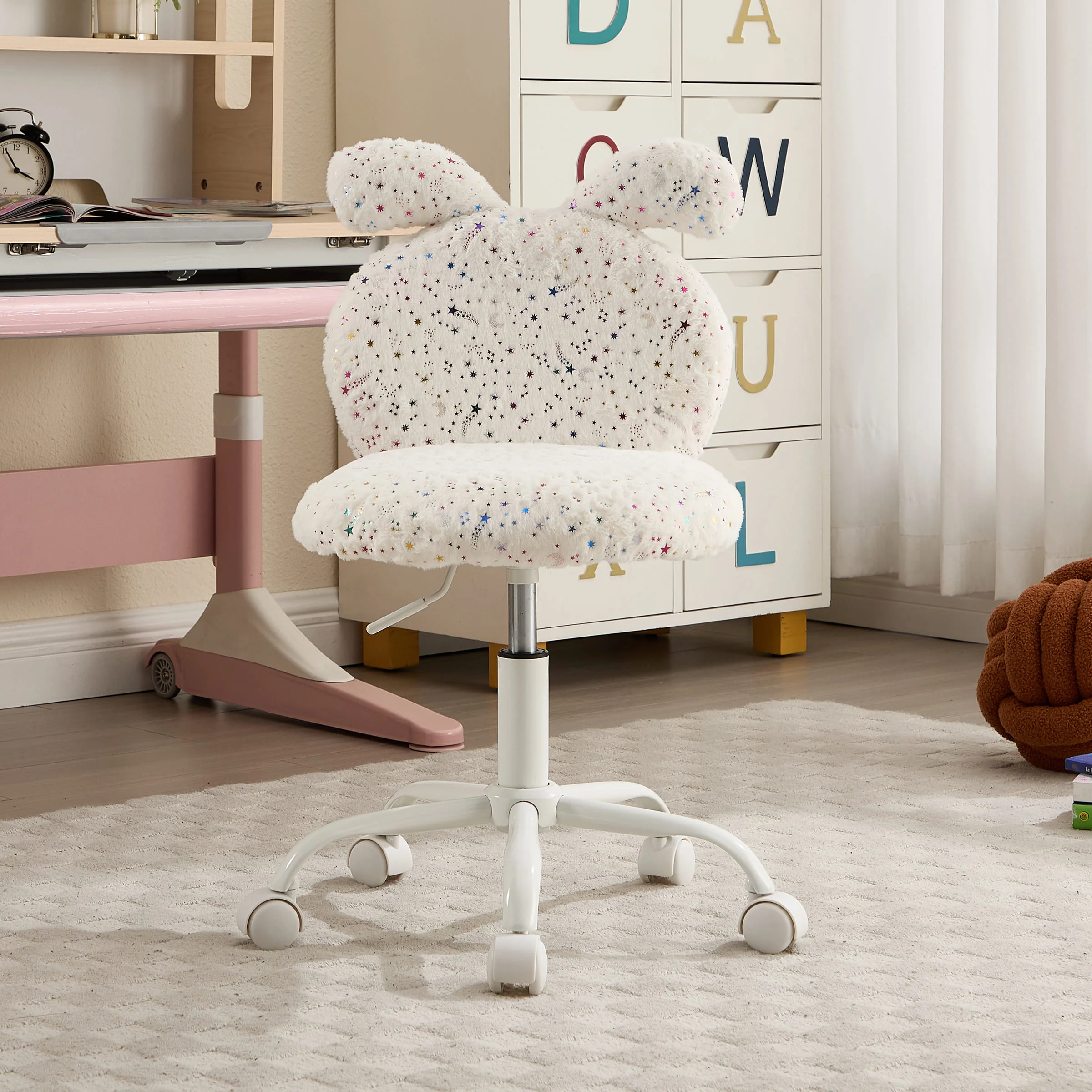 Cute Bunny Ear Backrest Kids Desk Chairs - 4001KC - Image 17