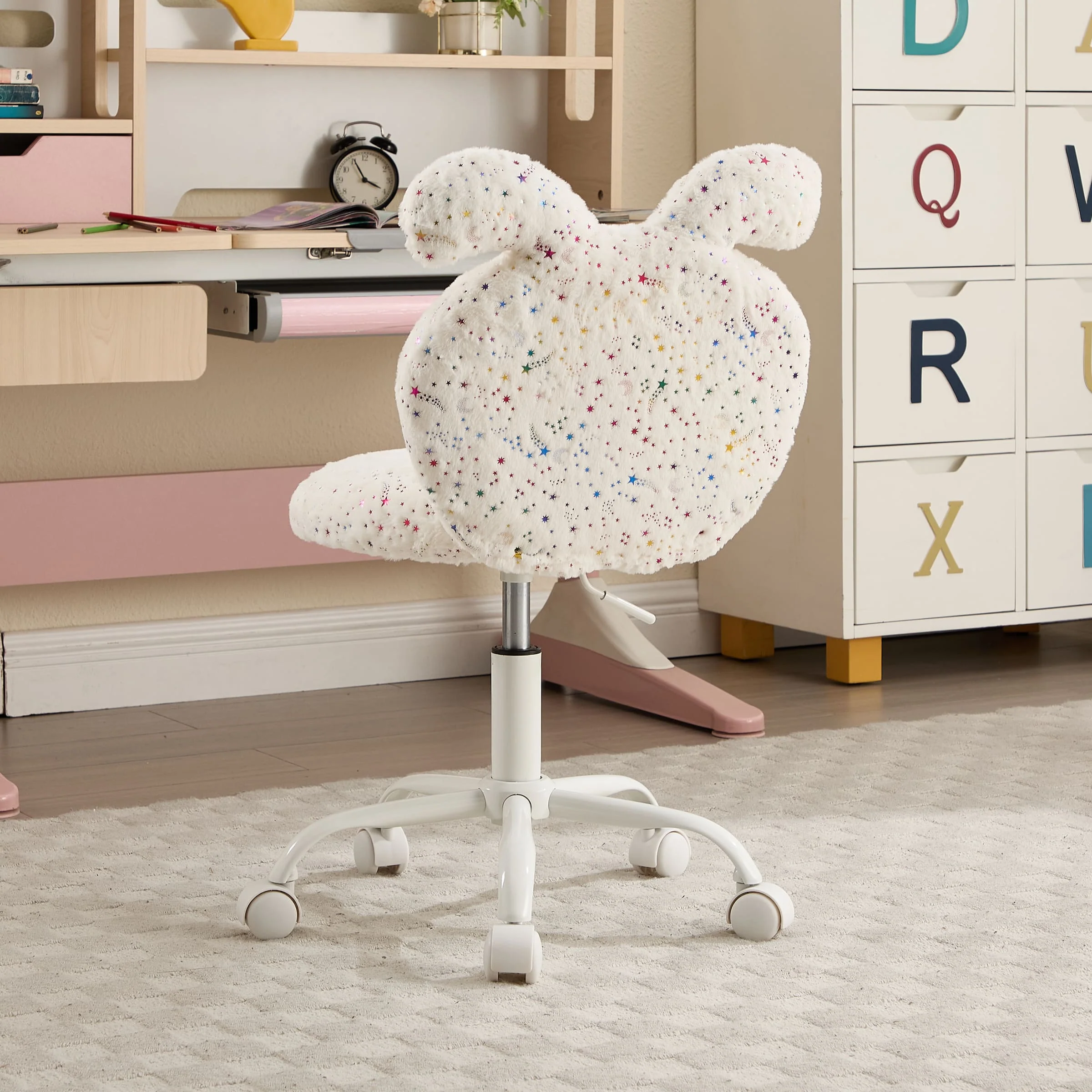 Cute Bunny Ear Backrest Kids Desk Chairs - 4001KC - Image 18