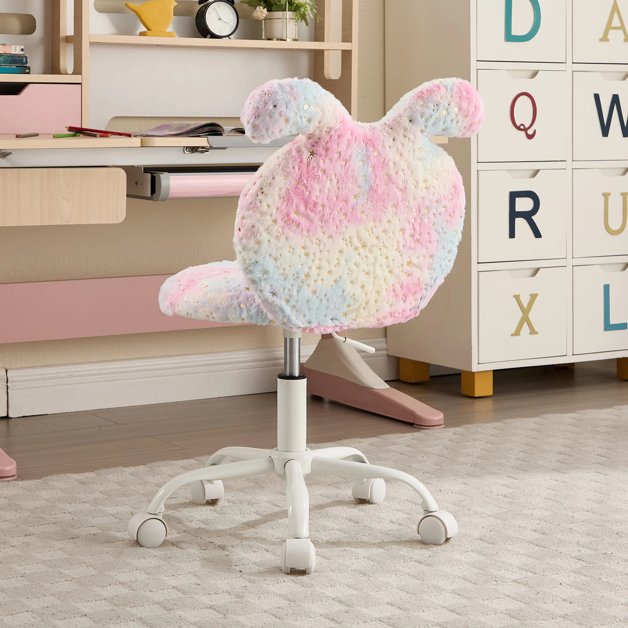 Cute Bunny Ear Backrest Kids Desk Chairs - 4001KC - Image 3