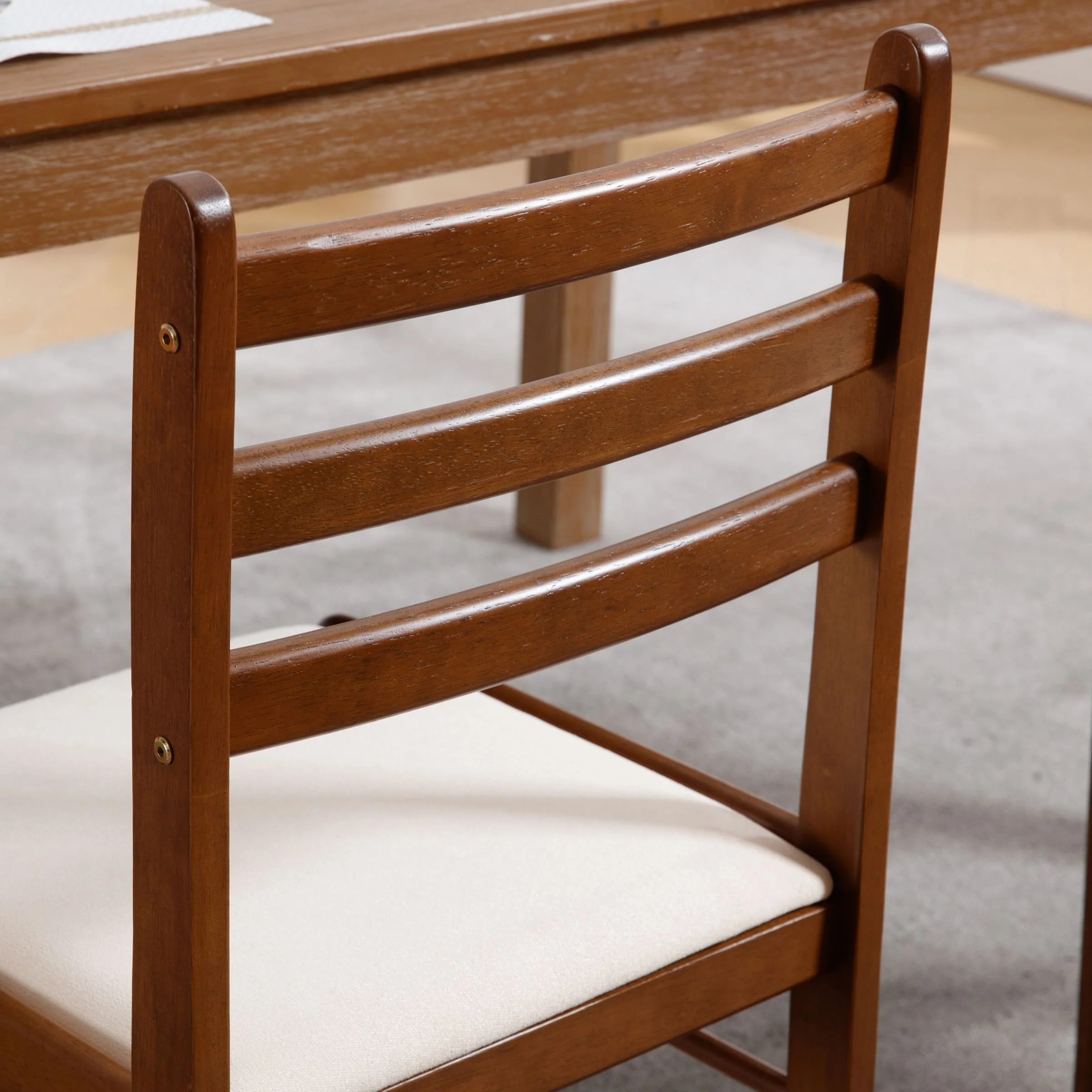Farmhouse Armless Wooden Dining Chairs Set of 2 - 4112DC - Image 11