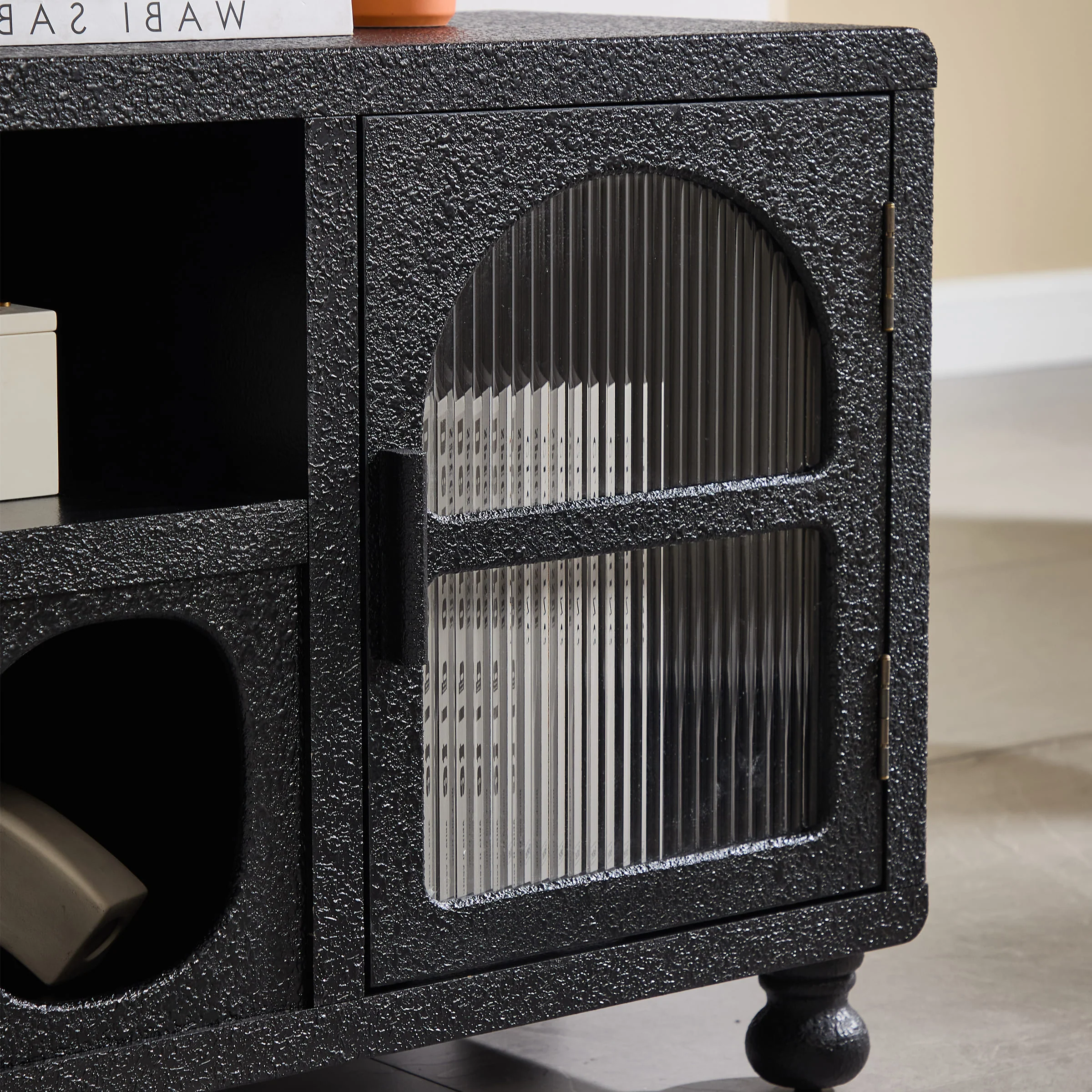 Hollow Display Cabinet with Irregular Door - 41538&41539CB - Image 12