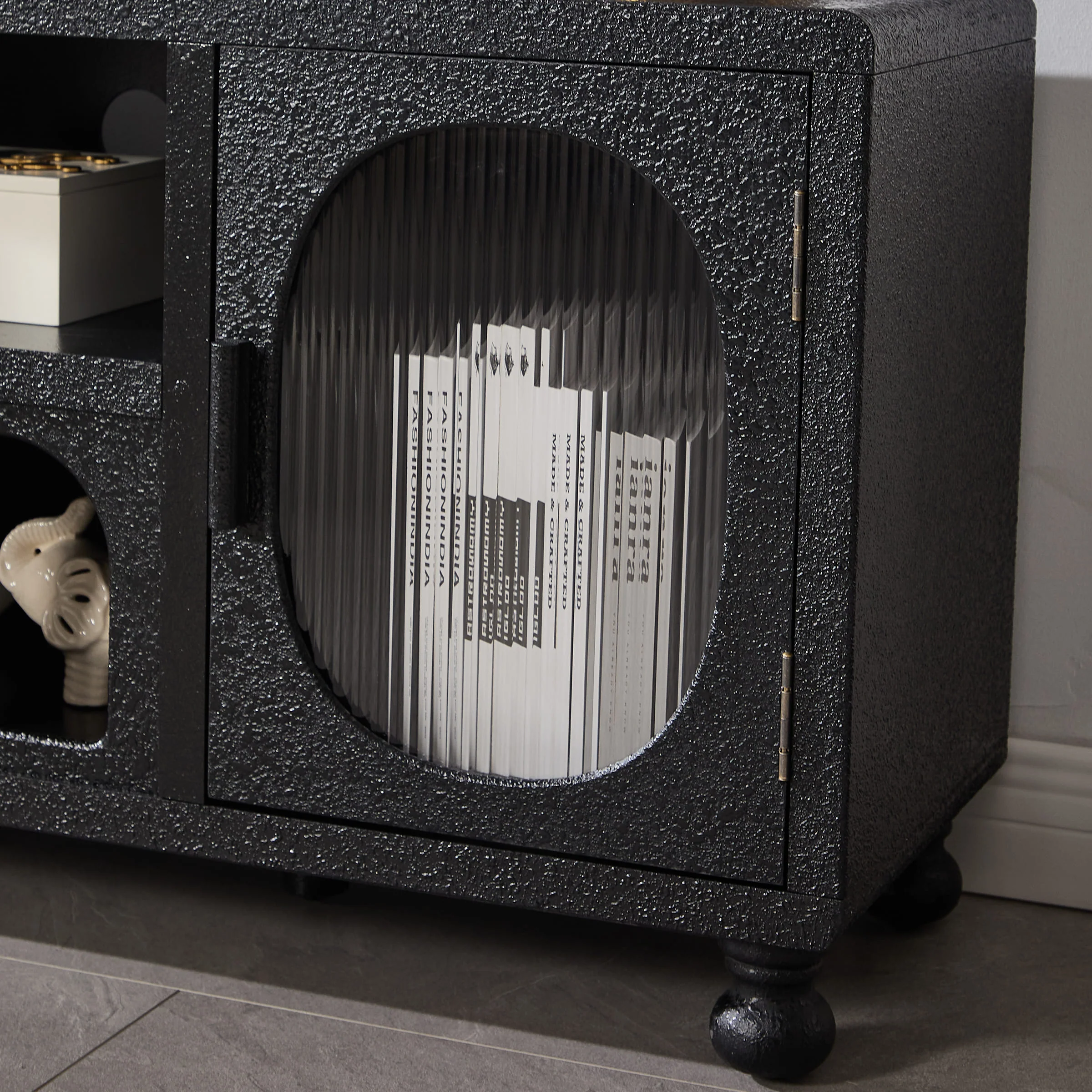 Hollow Display Cabinet with Irregular Door - 41538&41539CB - Image 13