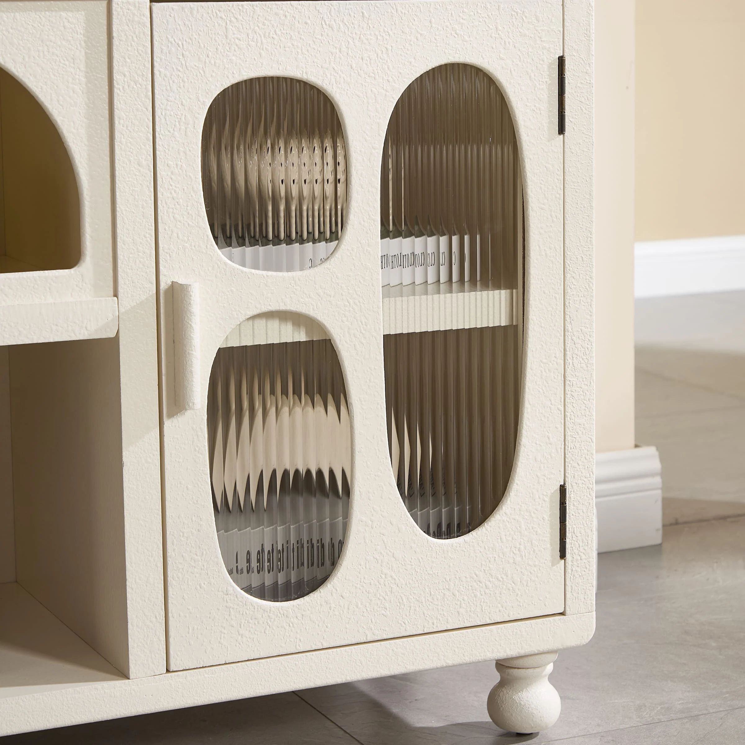 Hollow Display Cabinet with Irregular Door - 41538&41539CB - Image 21