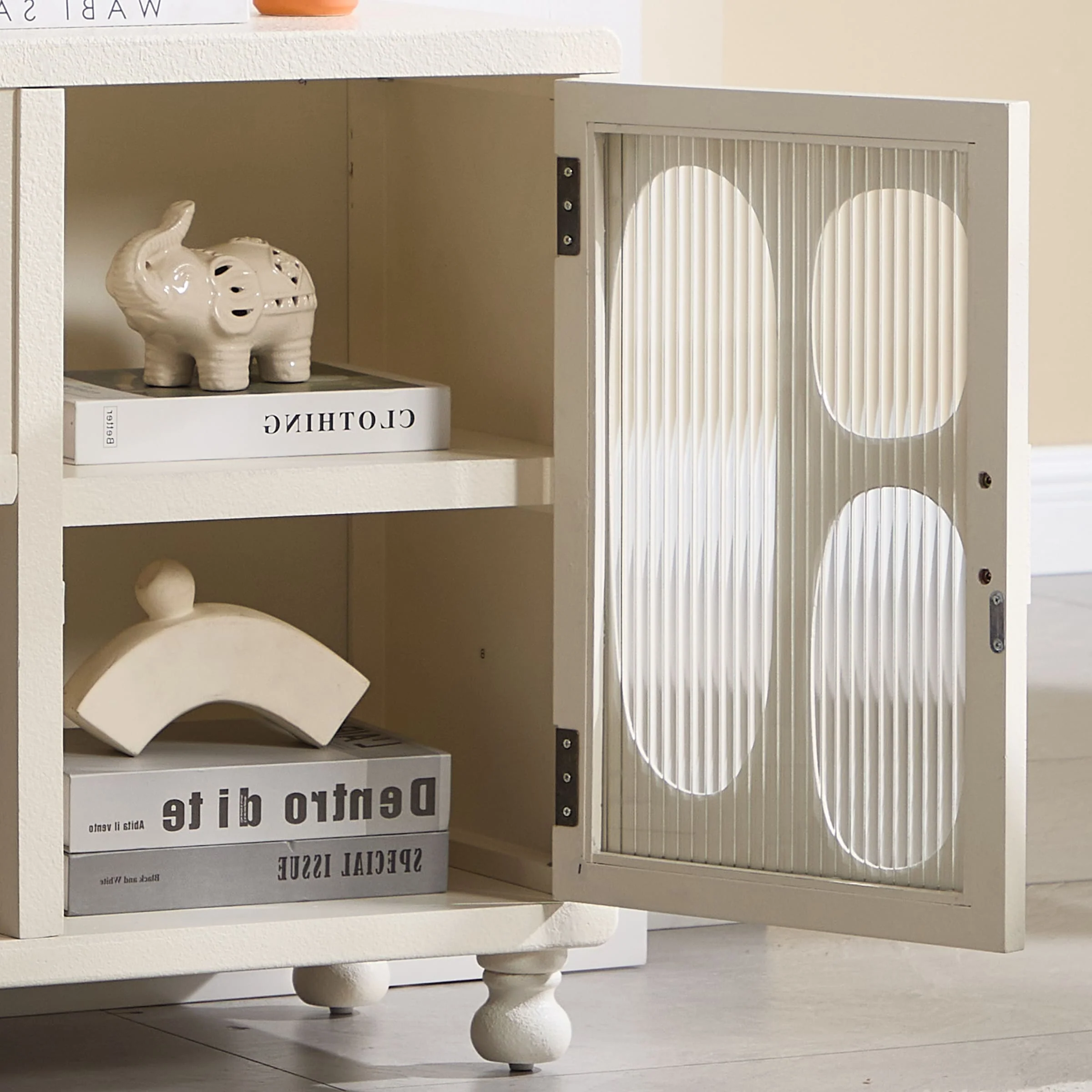 Hollow Display Cabinet with Irregular Door - 41538&41539CB - Image 22