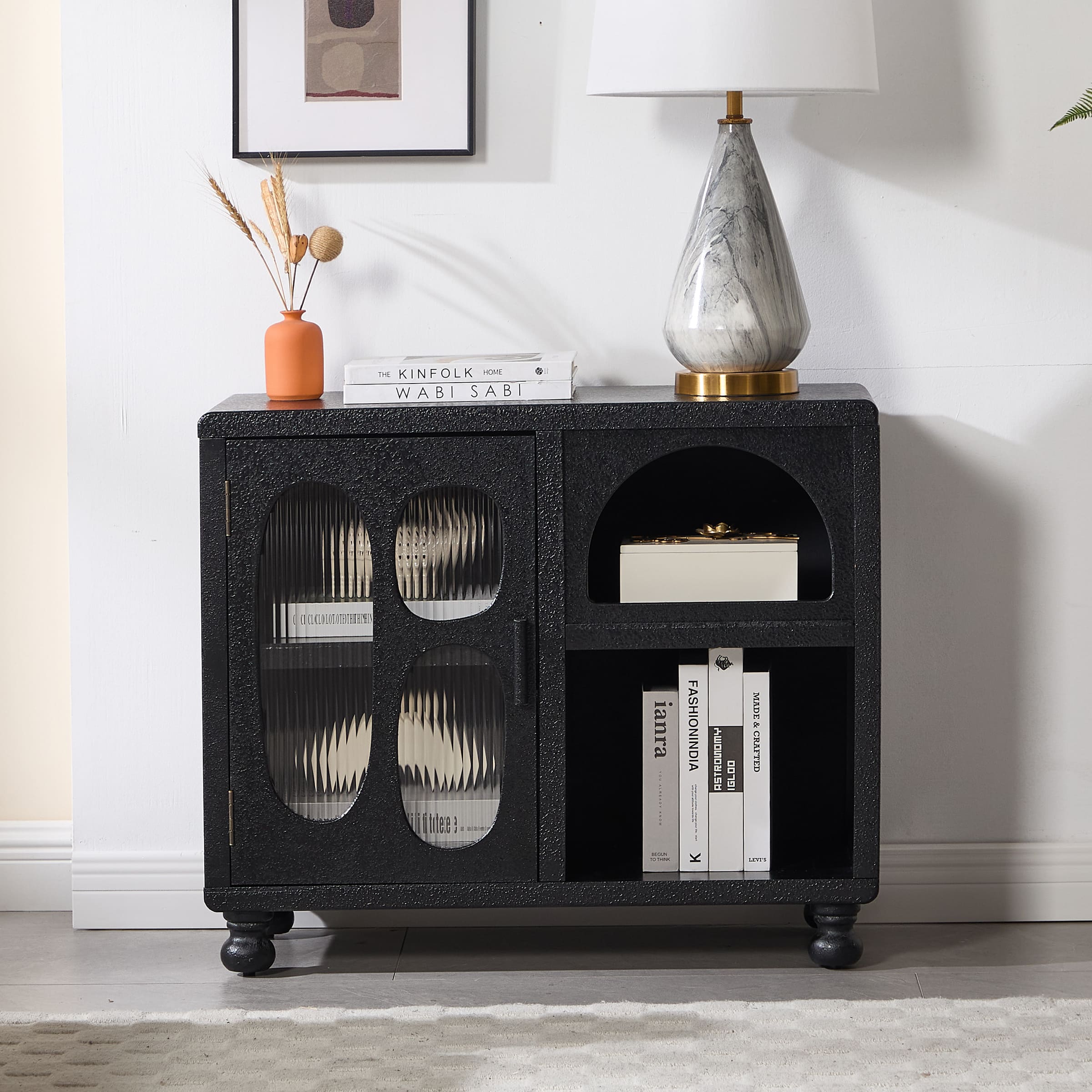 Hollow Display Cabinet with Irregular Door - 41538&41539CB - Image 24