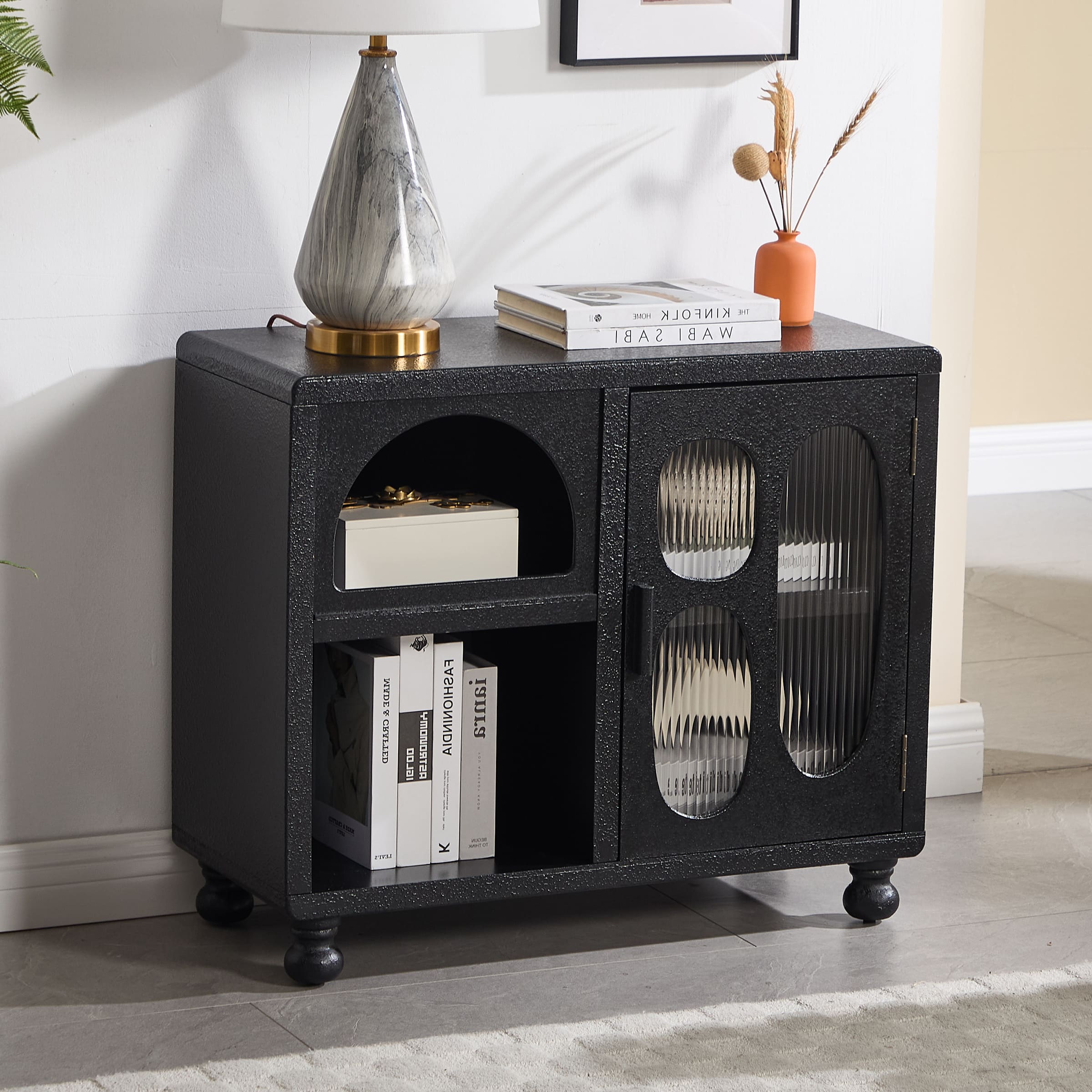 Hollow Display Cabinet with Irregular Door - 41538&41539CB - Image 25