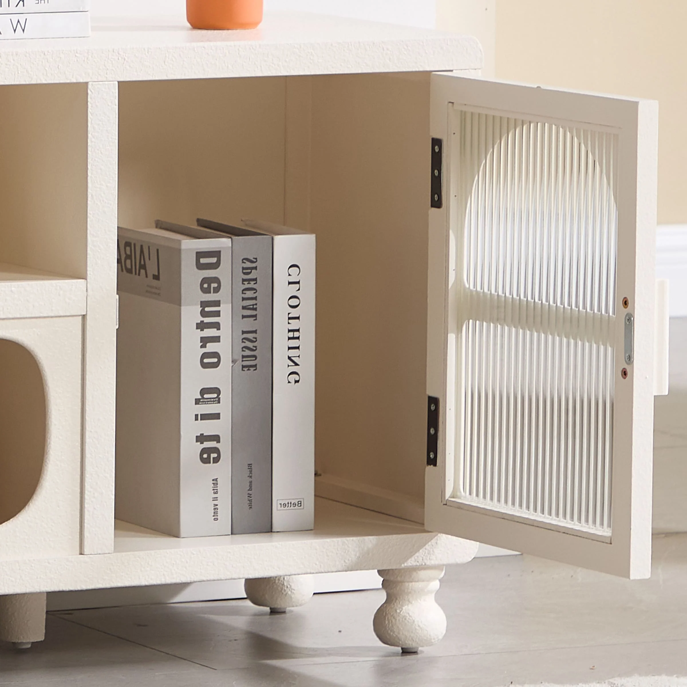 Hollow Display Cabinet with Irregular Door - 41538&41539CB - Image 5