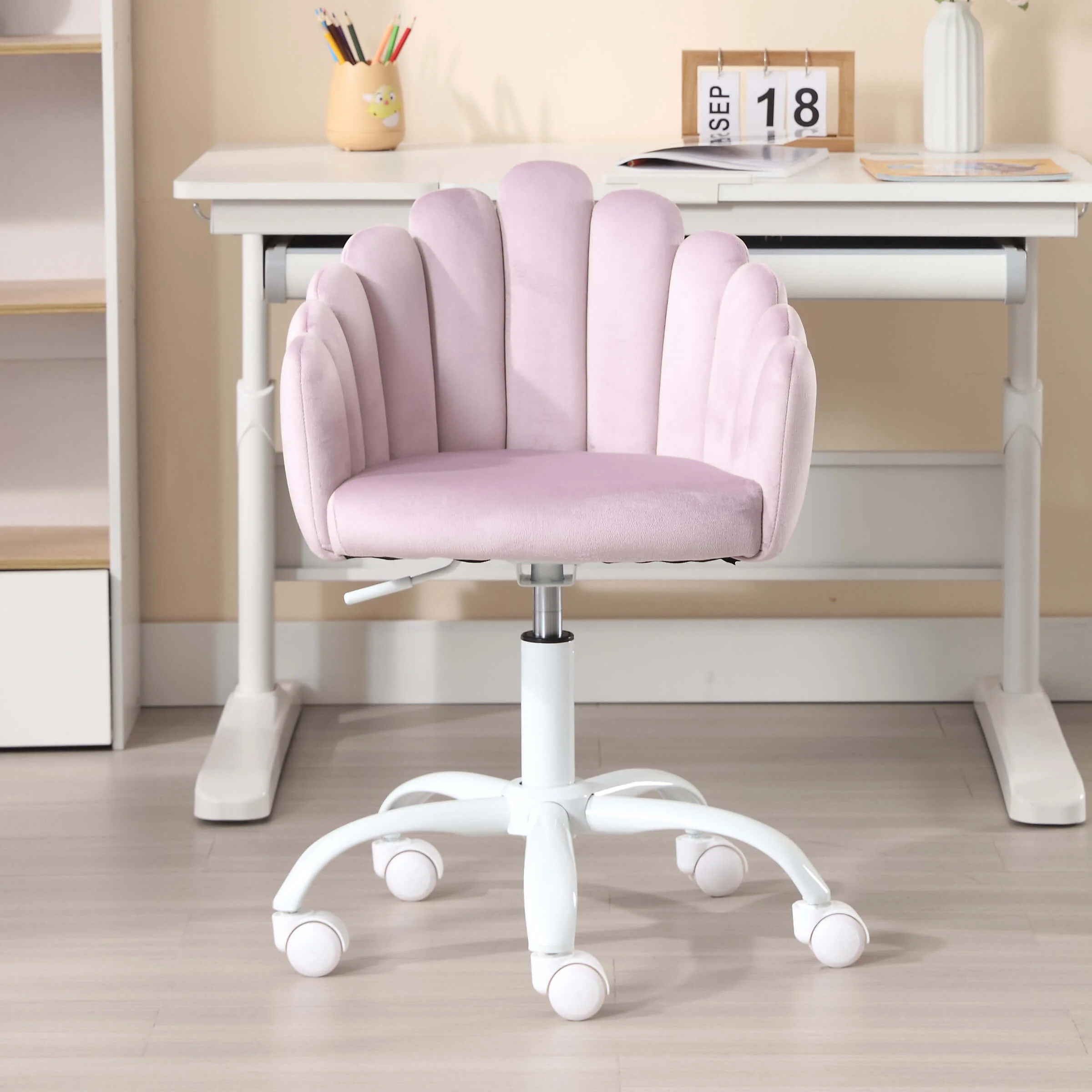 Kids Cute Shell Shaped Swivel Adjustable Desk Chair 1 PCS - X403KC - Image 13