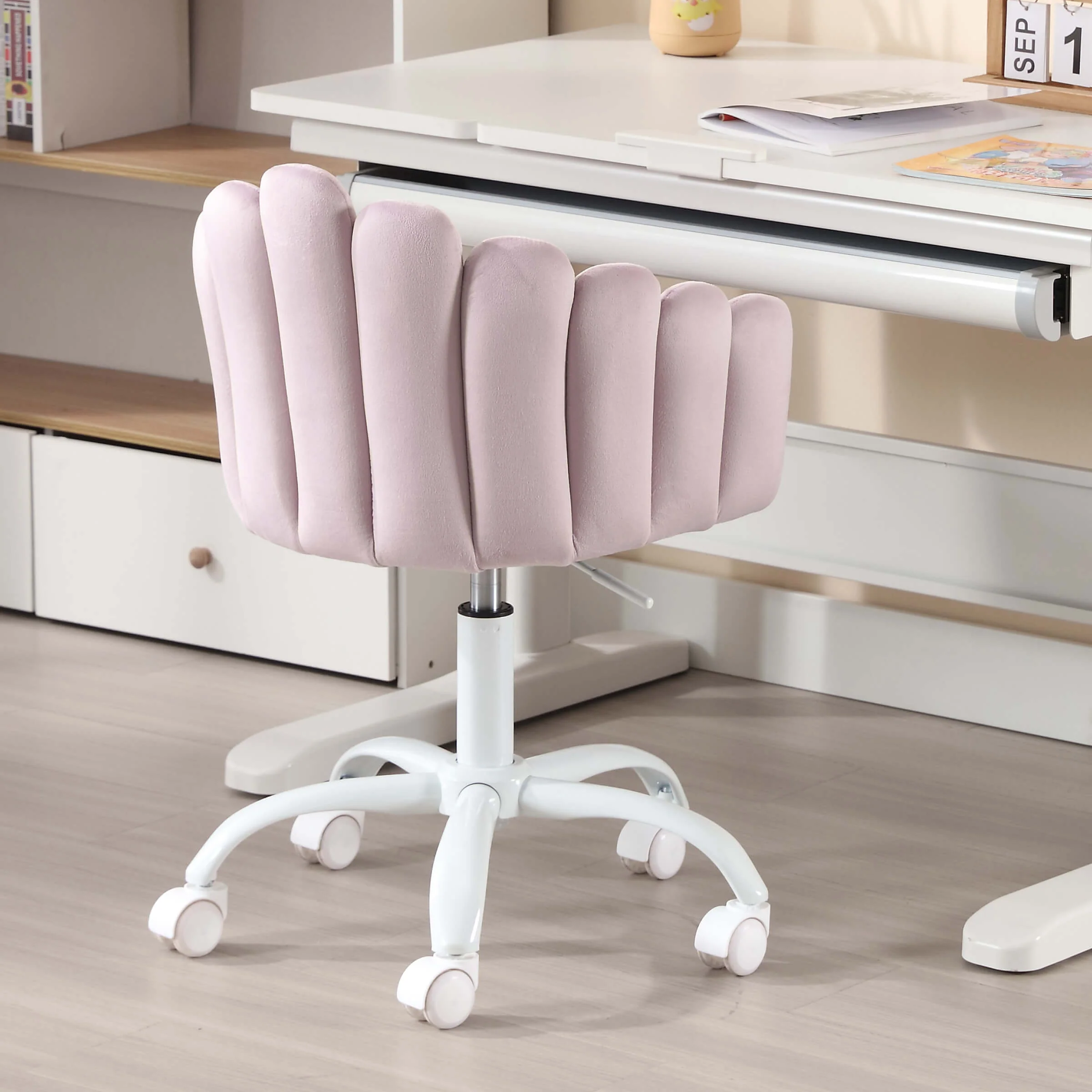 Kids Cute Shell Shaped Swivel Adjustable Desk Chair 1 PCS - X403KC - Image 14