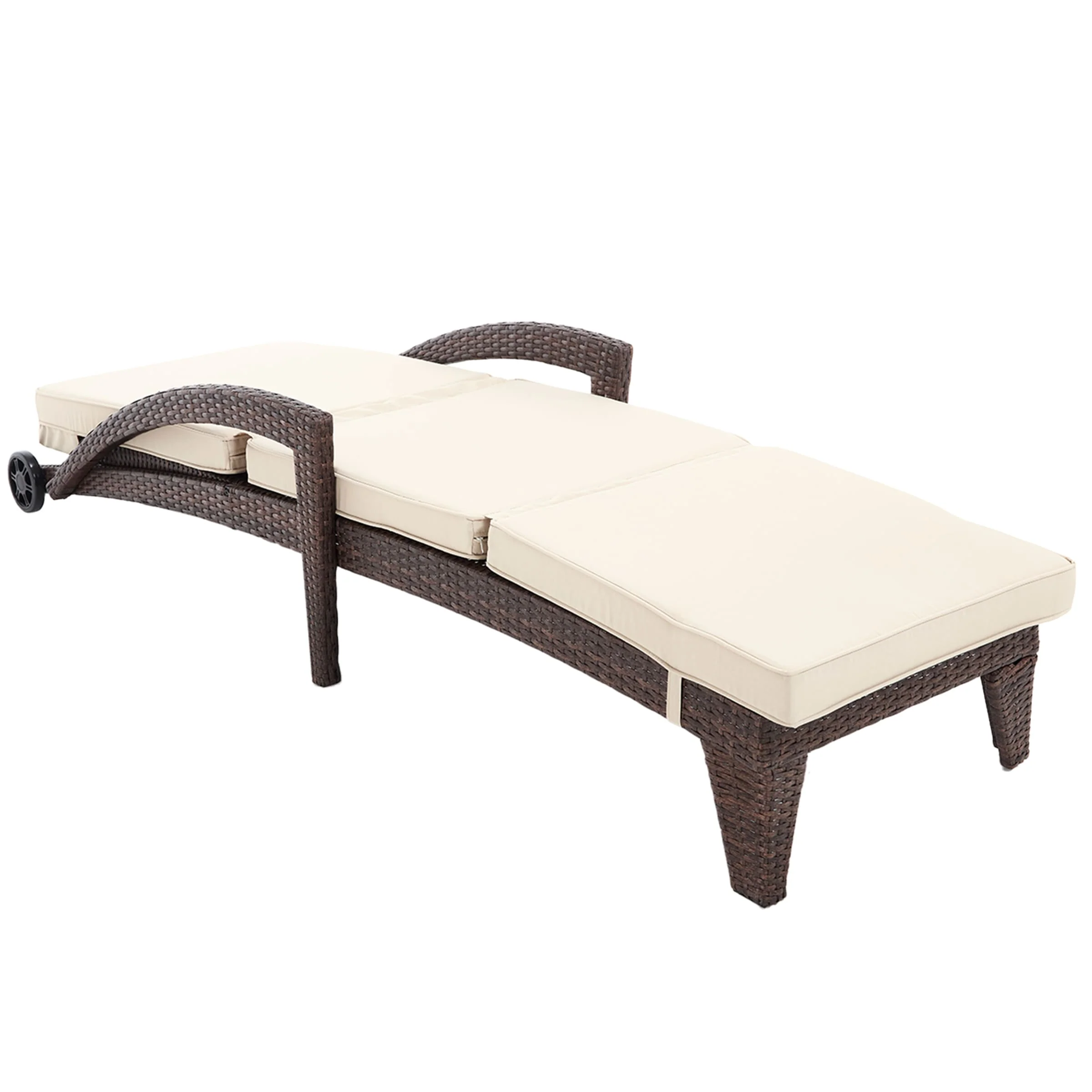 Lounge Outdoor Chairs with Wheels Set of 2 - 2401RO - Image 8