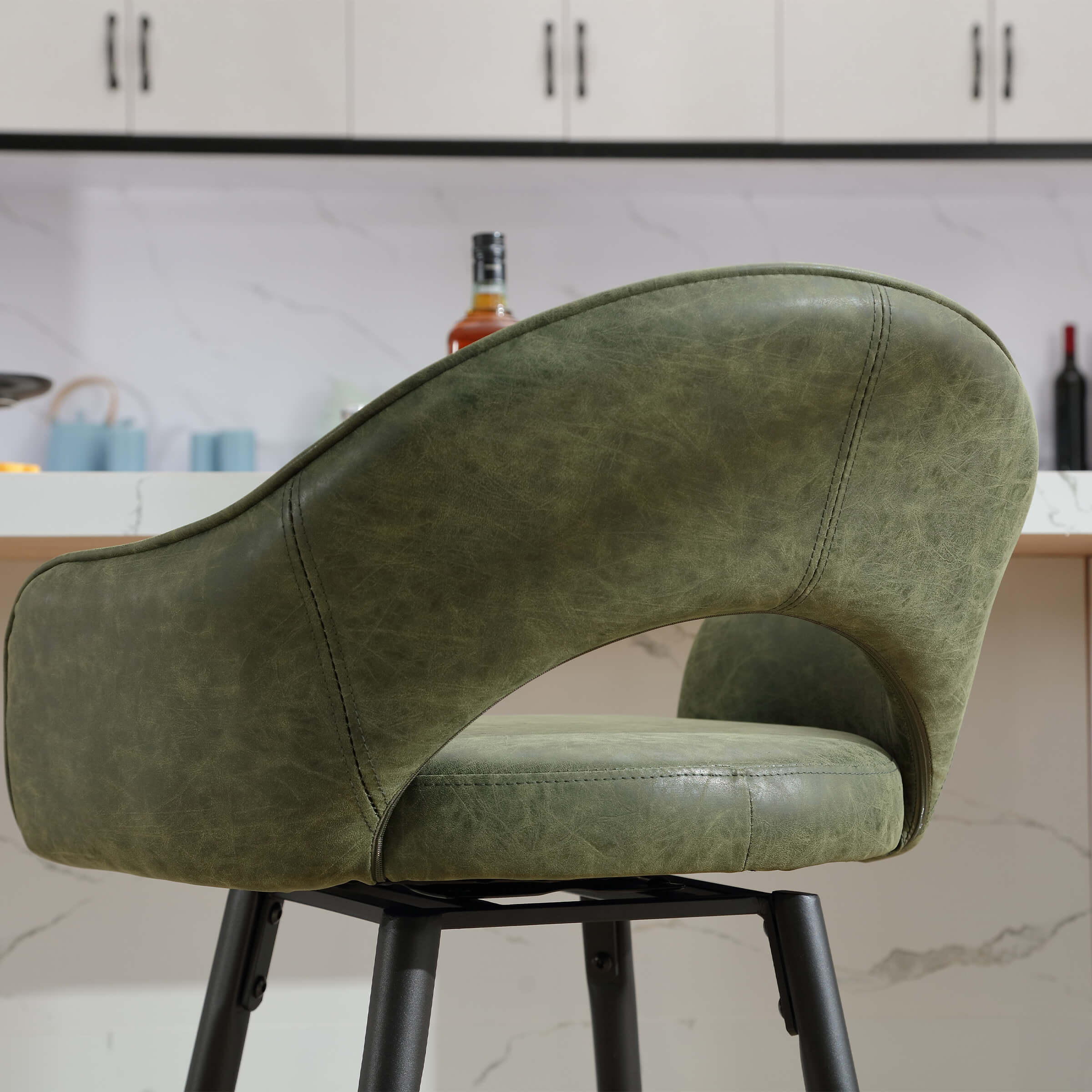 27"H Swivel Upholstered Counter Stools Set of 2 - 2310CS - Image 15