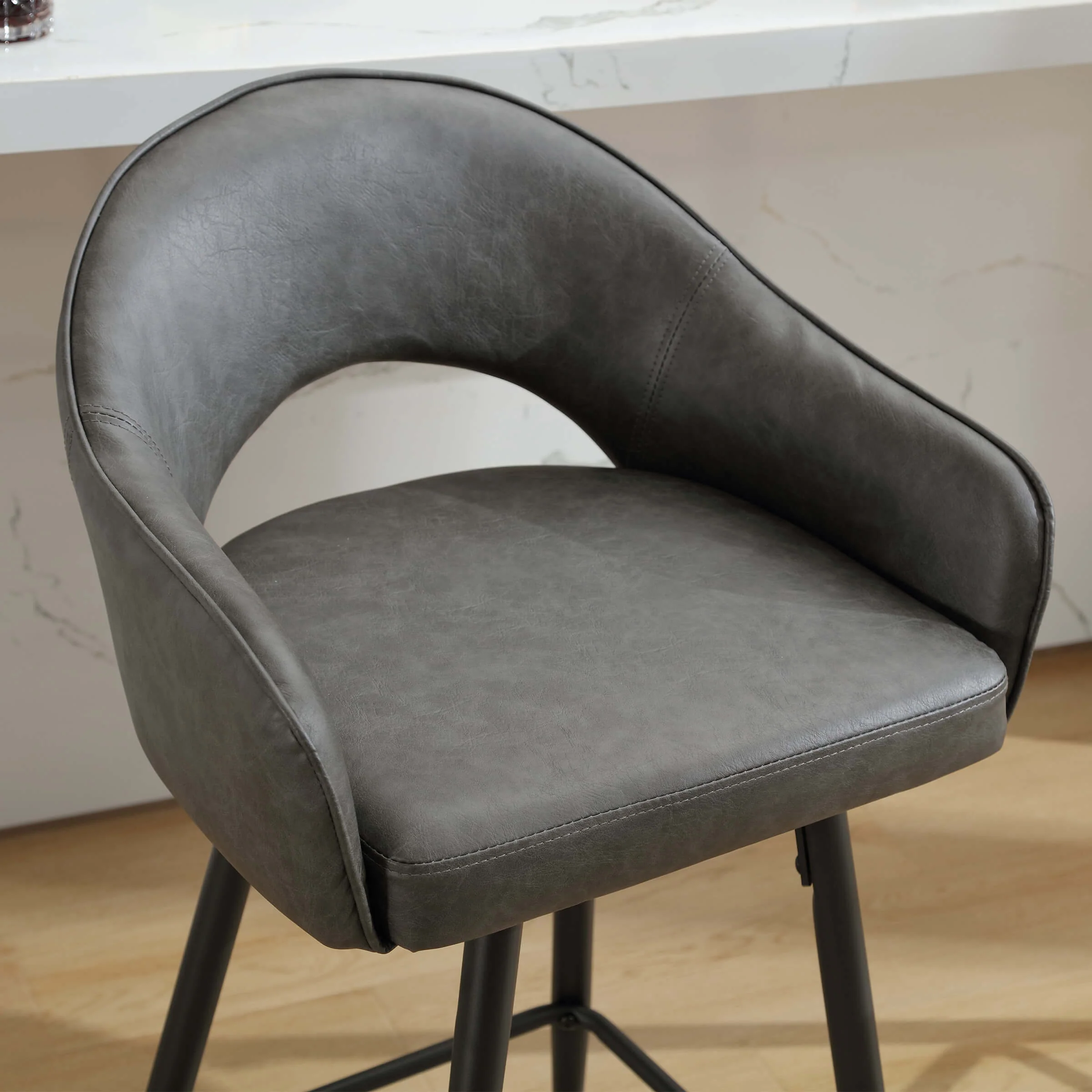 27"H Swivel Upholstered Counter Stools Set of 2 - 2310CS - Image 19