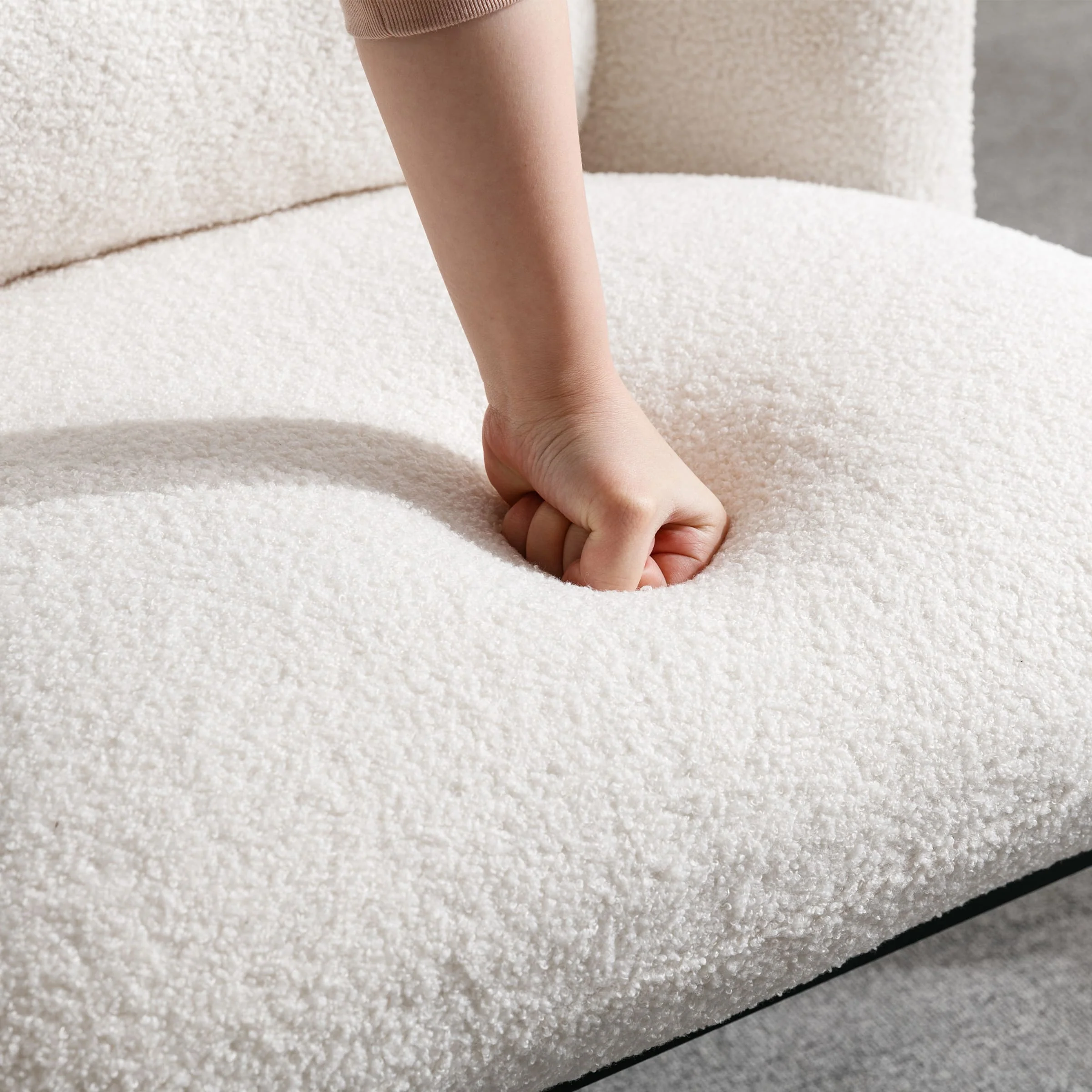 Modern Accent Chair with Lumbar Pillow 1 PCS -19040AC - Image 12