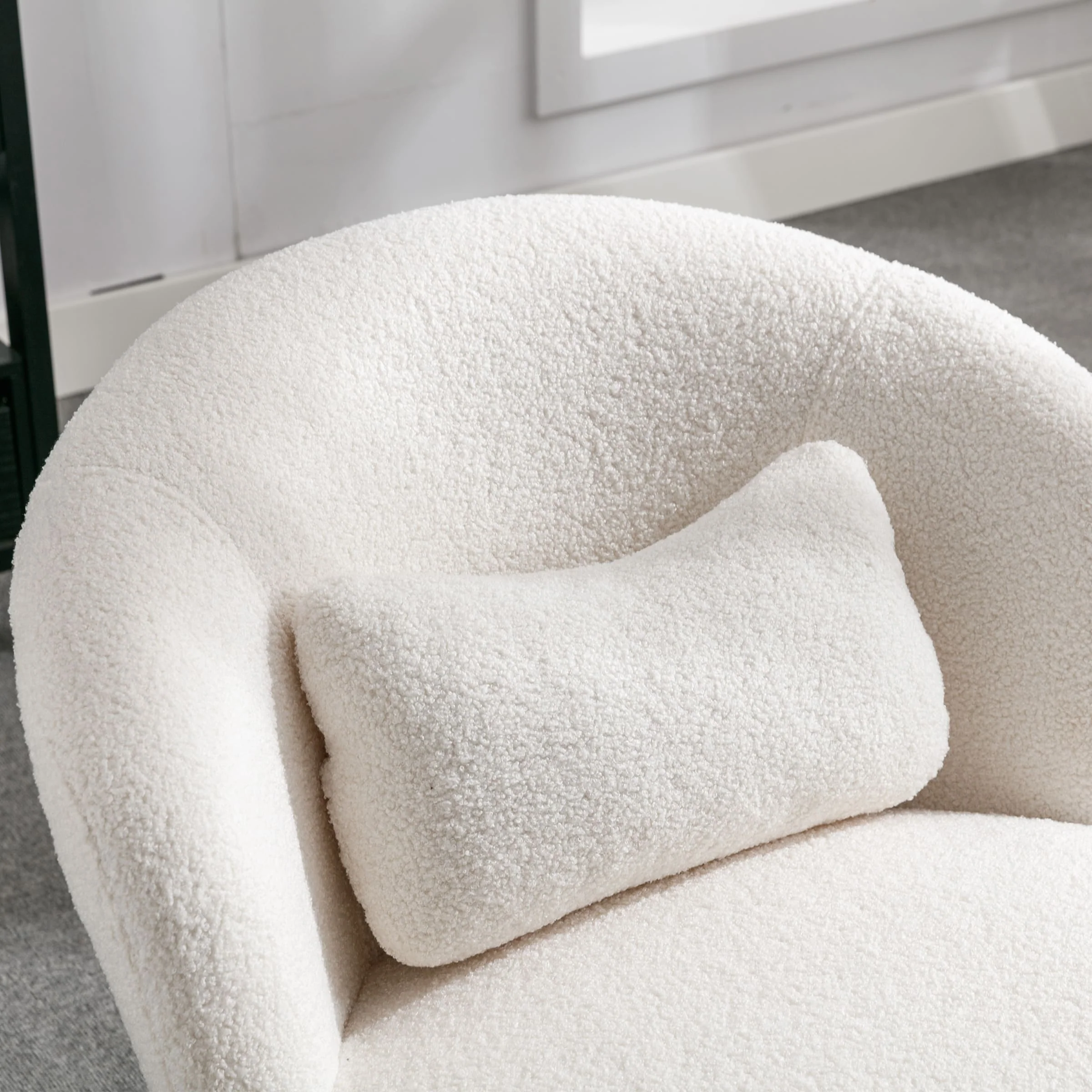 Modern Accent Chair with Lumbar Pillow 1 PCS -19040AC - Image 13