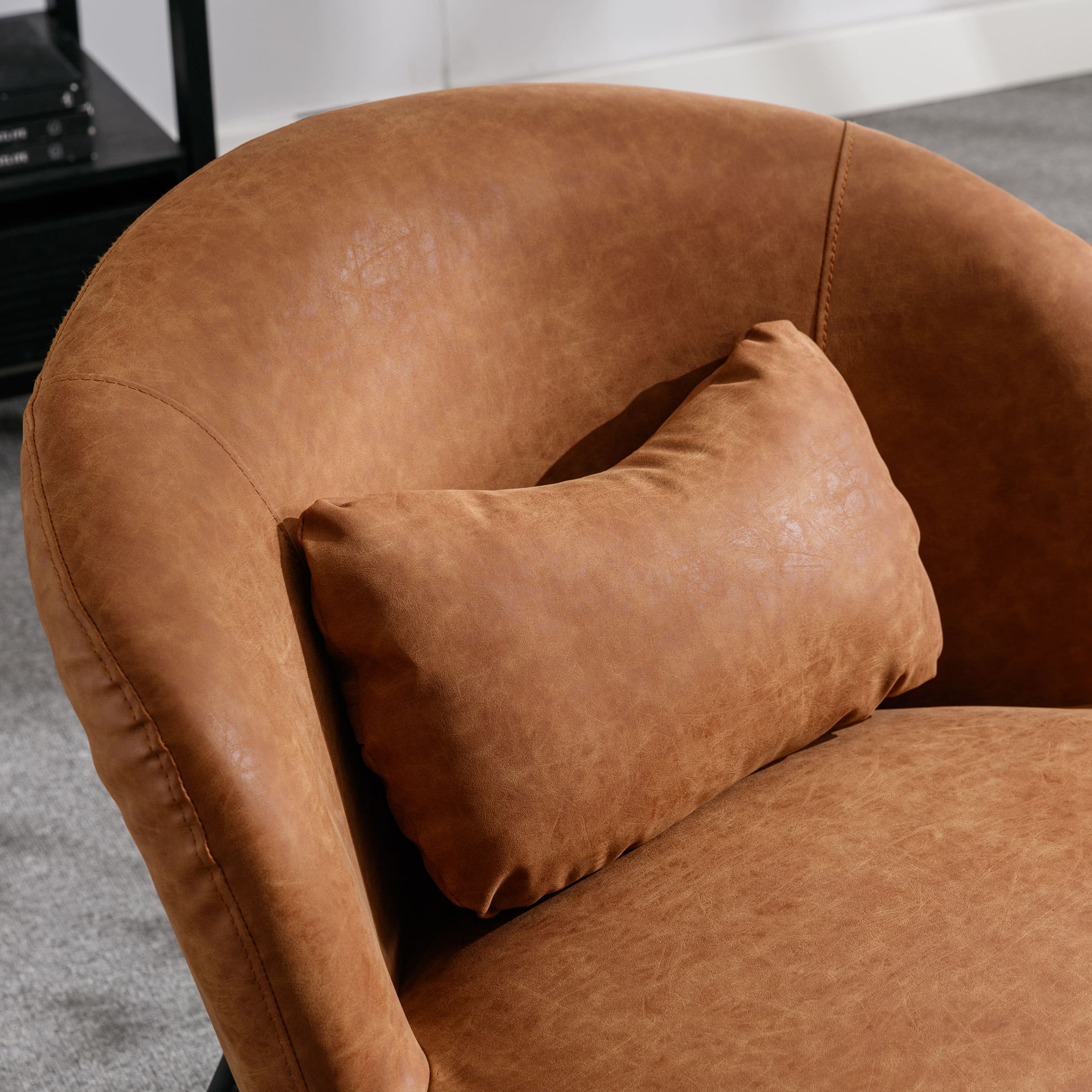 Modern Accent Chair with Lumbar Pillow 1 PCS -19040AC - Image 5