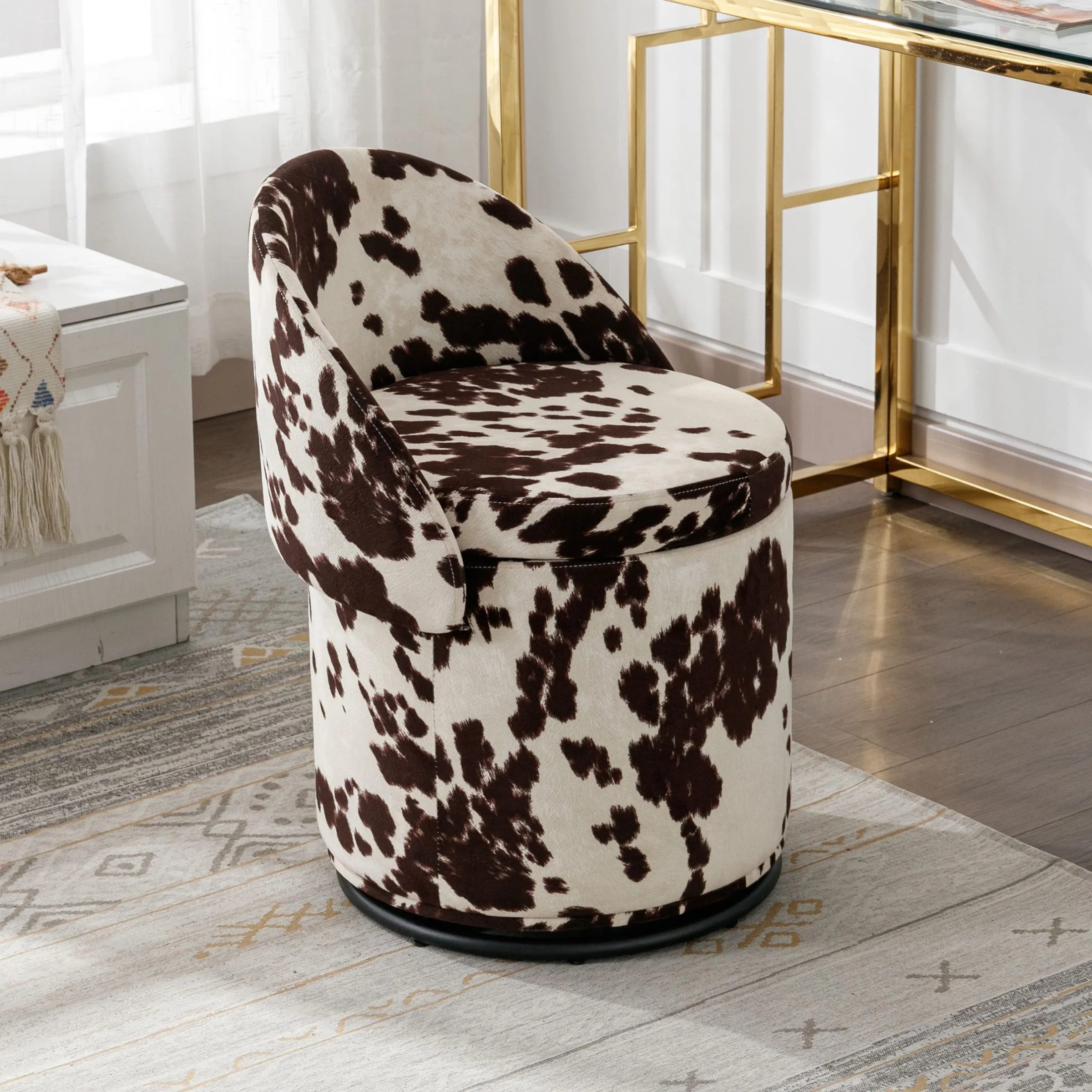 Modern Armless Swivel Storage Ottoman 1 PCS - 2307OT - Image 17