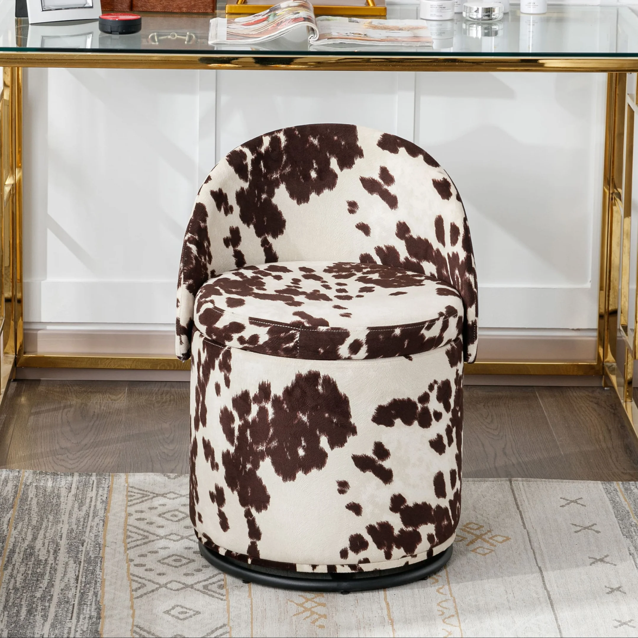 Modern Armless Swivel Storage Ottoman 1 PCS - 2307OT - Image 18