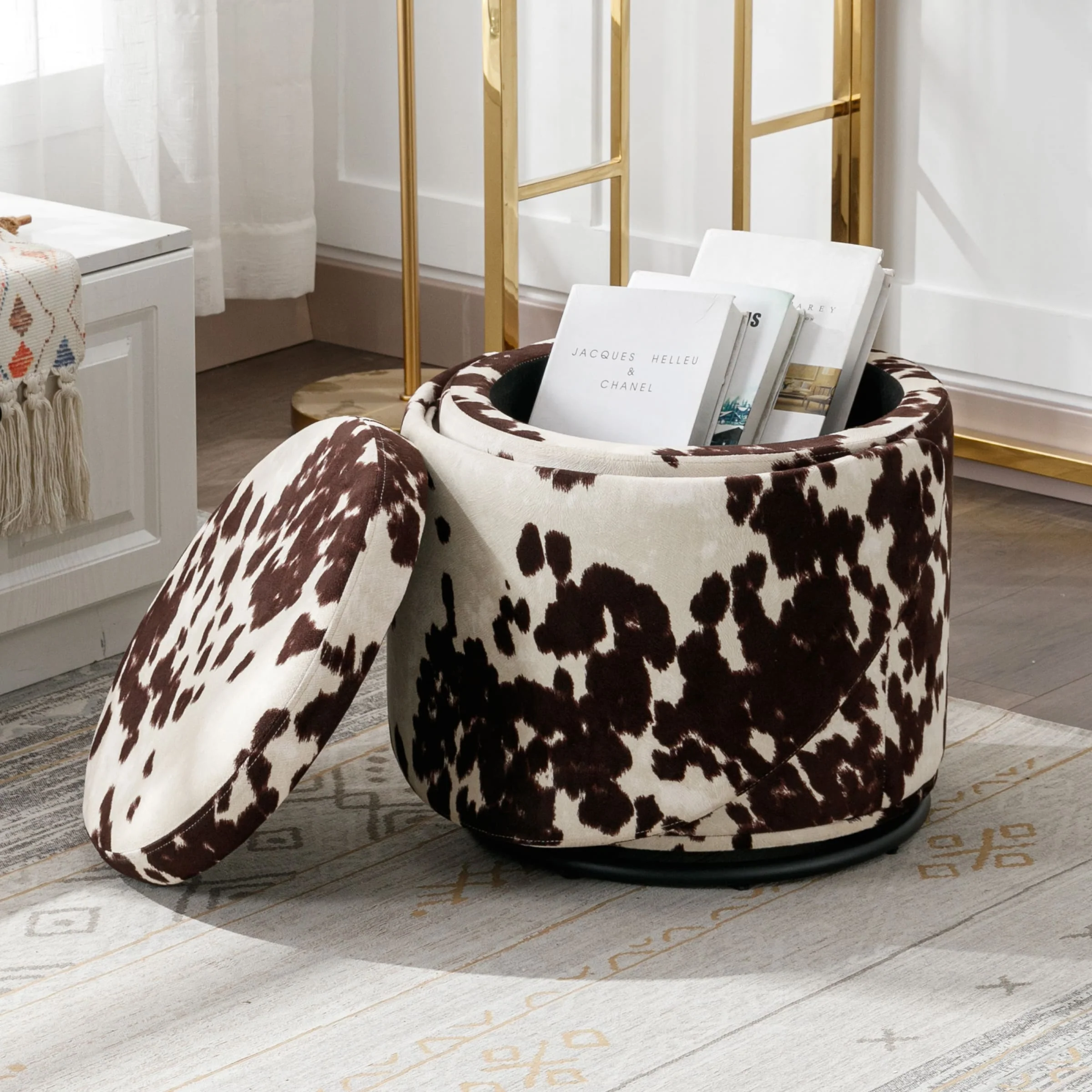 Modern Armless Swivel Storage Ottoman 1 PCS - 2307OT - Image 20