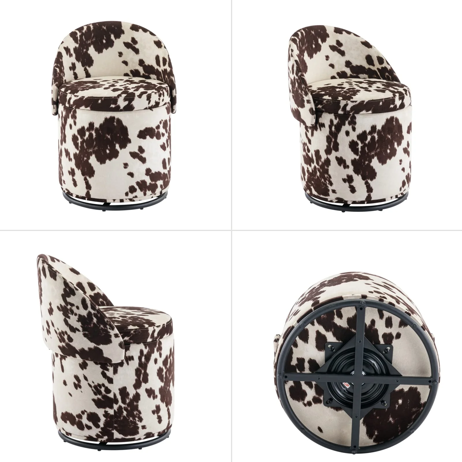 Modern Armless Swivel Storage Ottoman 1 PCS - 2307OT - Image 26