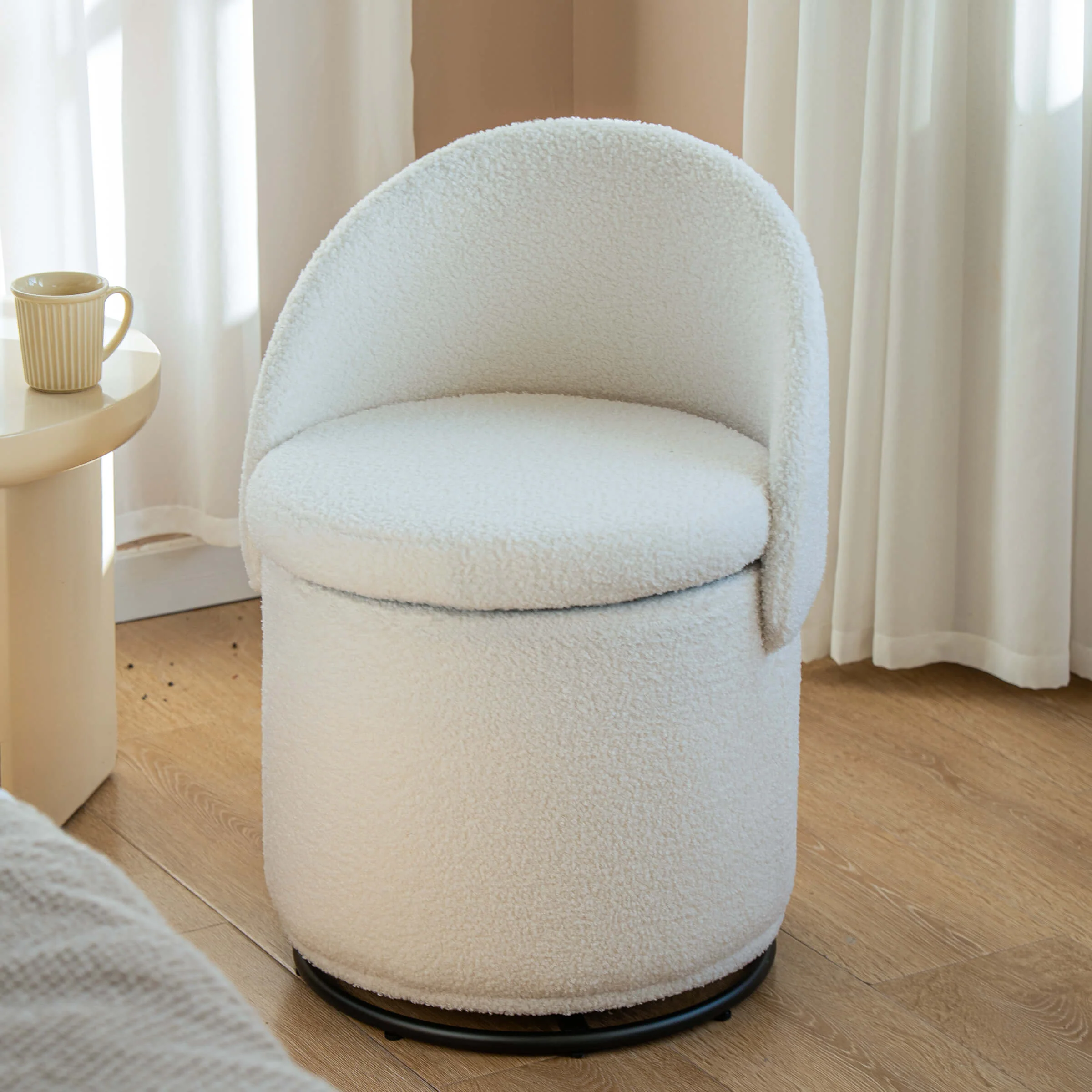 Modern Armless Swivel Storage Ottoman 1 PCS - 2307OT - Image 3