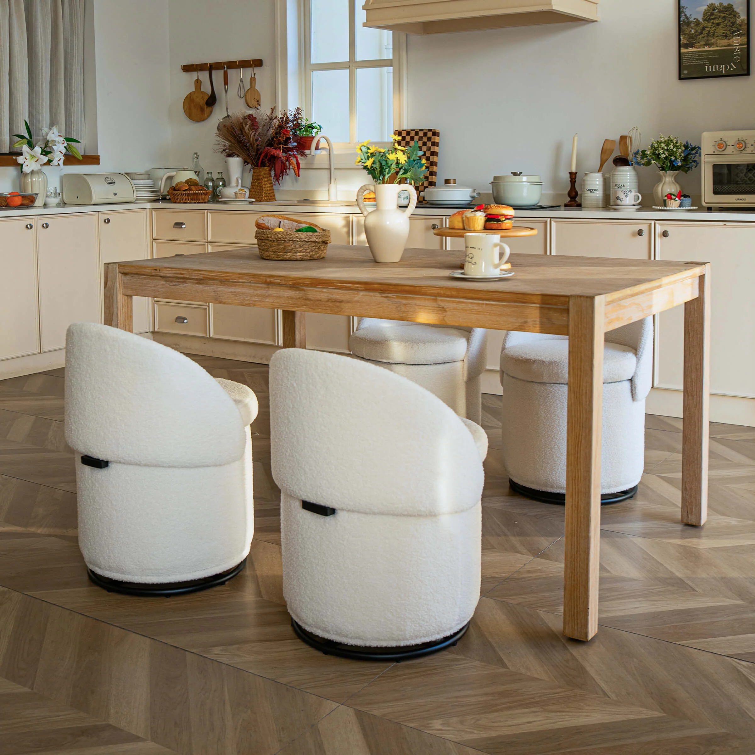 Modern Armless Swivel Storage Ottoman 1 PCS - 2307OT - Image 5