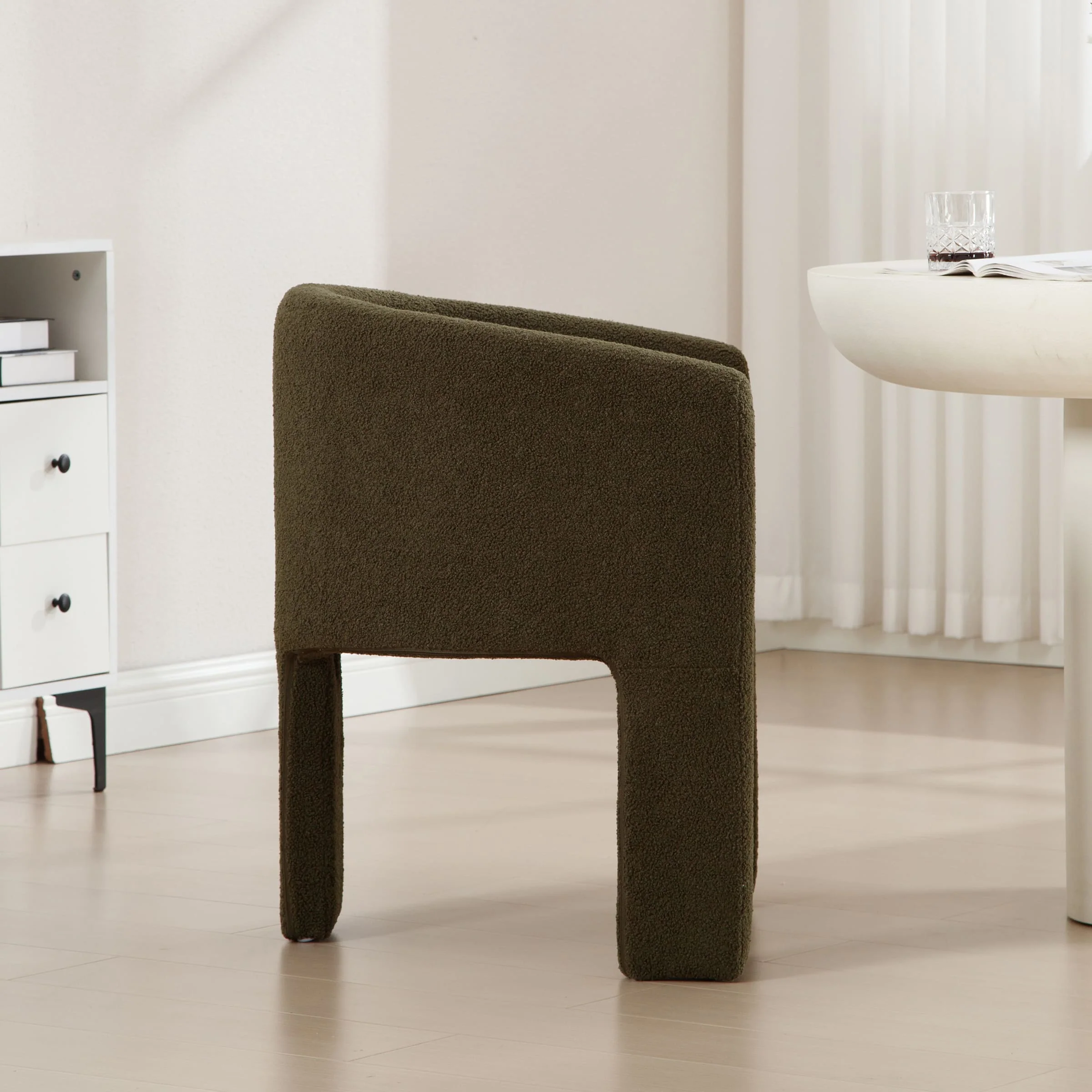 Modern Barrel Dining Chair 1 PCS - 55013DC - Image 4