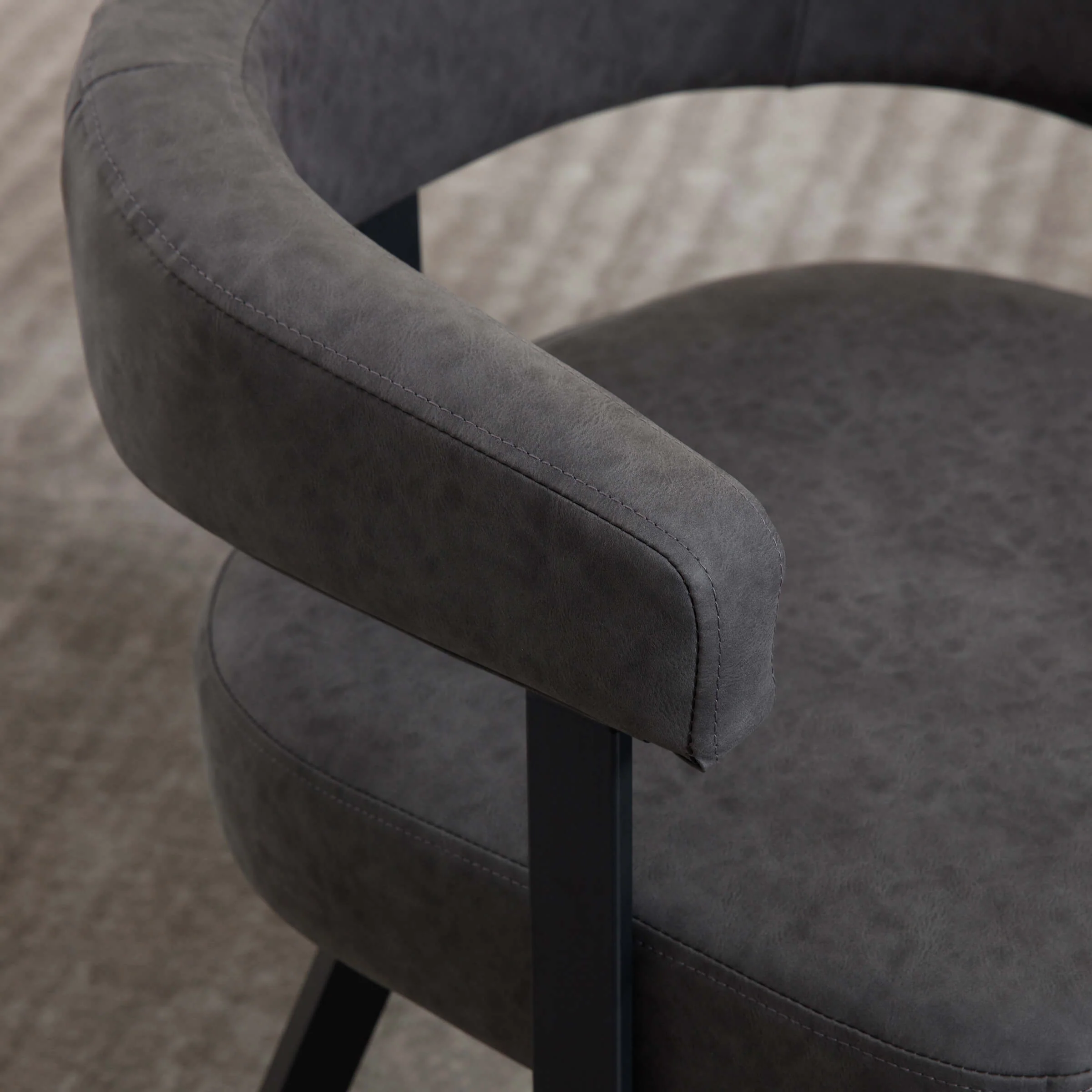 Modern Barrel Dining Chairs Set of 2 - 20081DC - Image 10