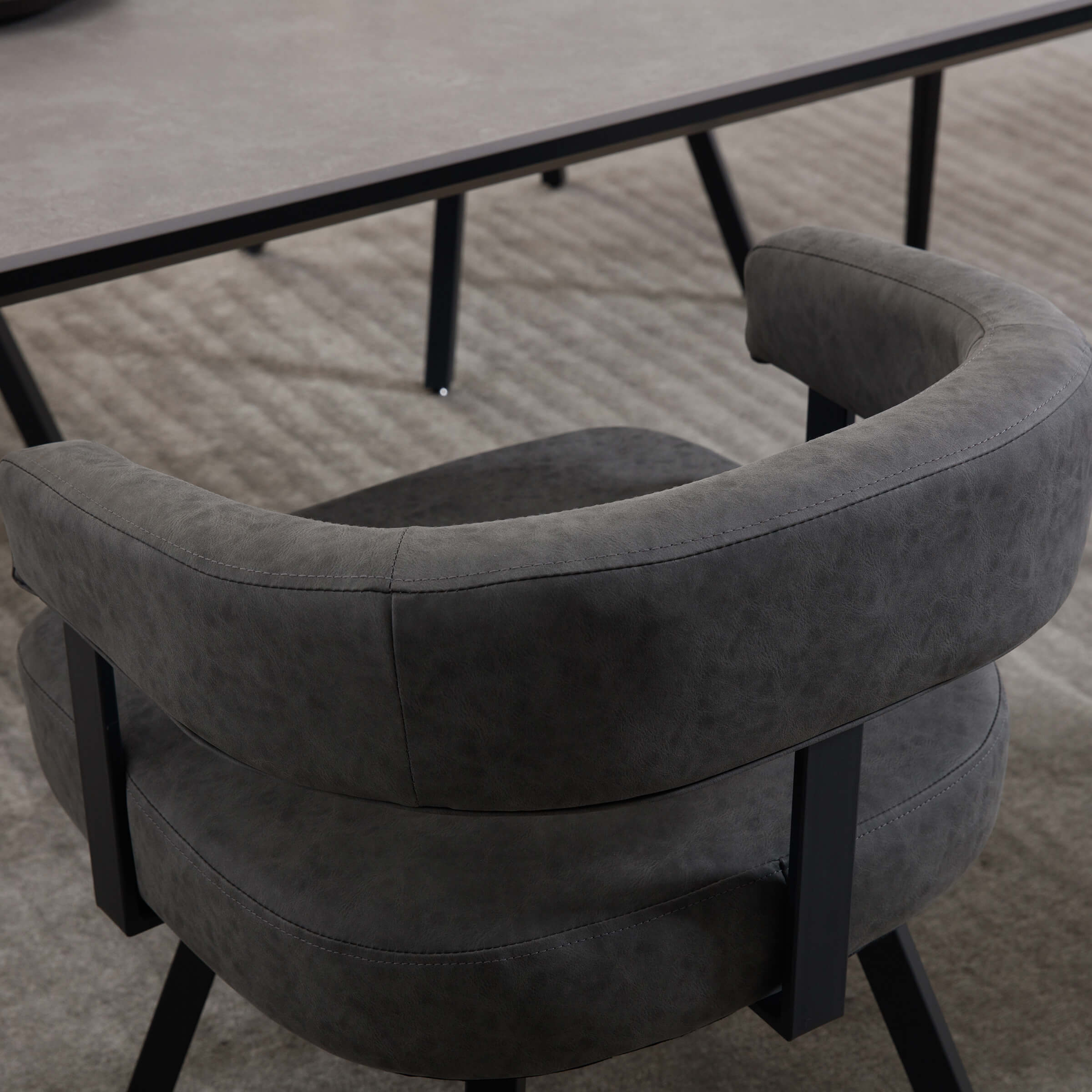 Modern Barrel Dining Chairs Set of 2 - 20081DC - Image 11