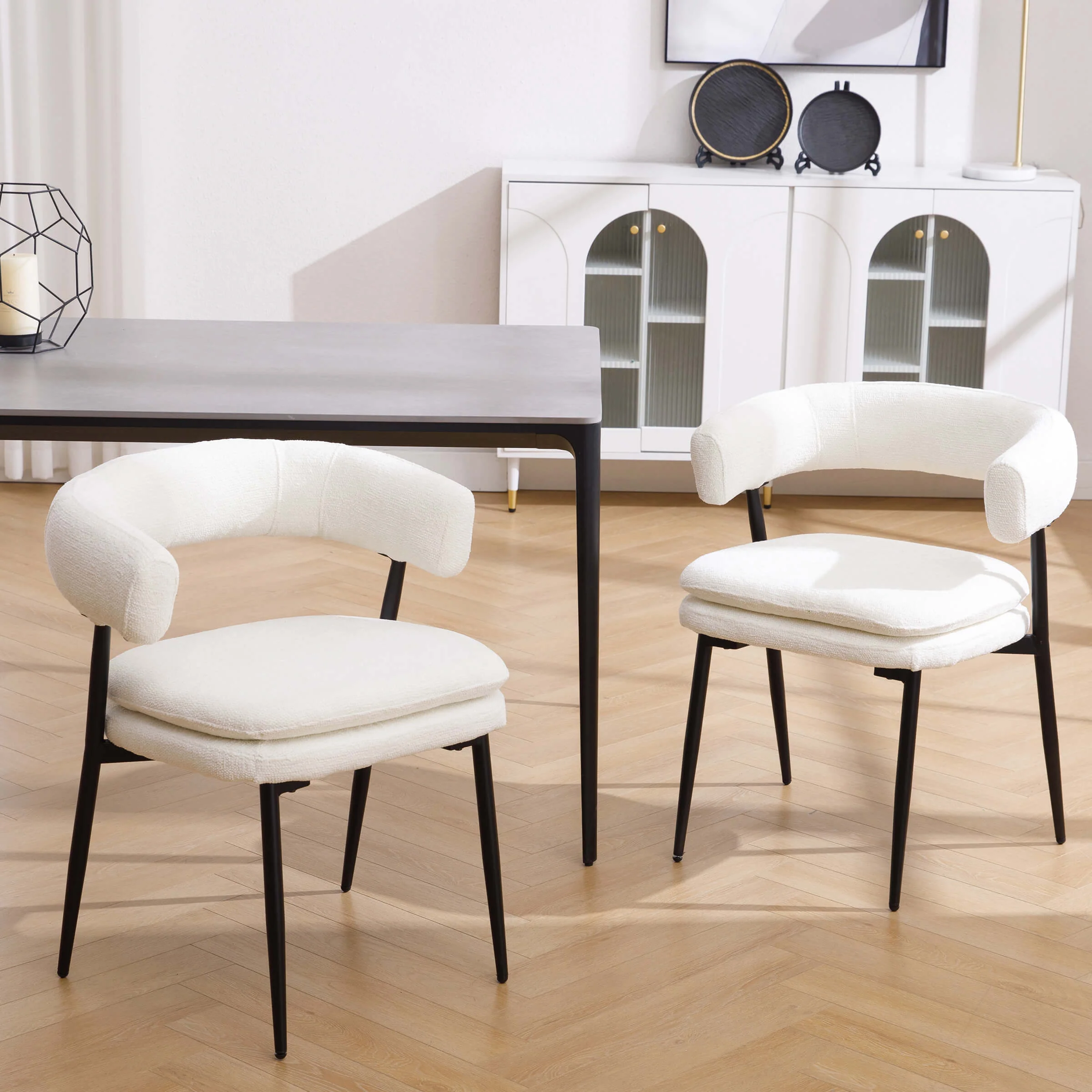 Modern Barrel Dining Chairs Set of 2 - 20081DC - Image 12
