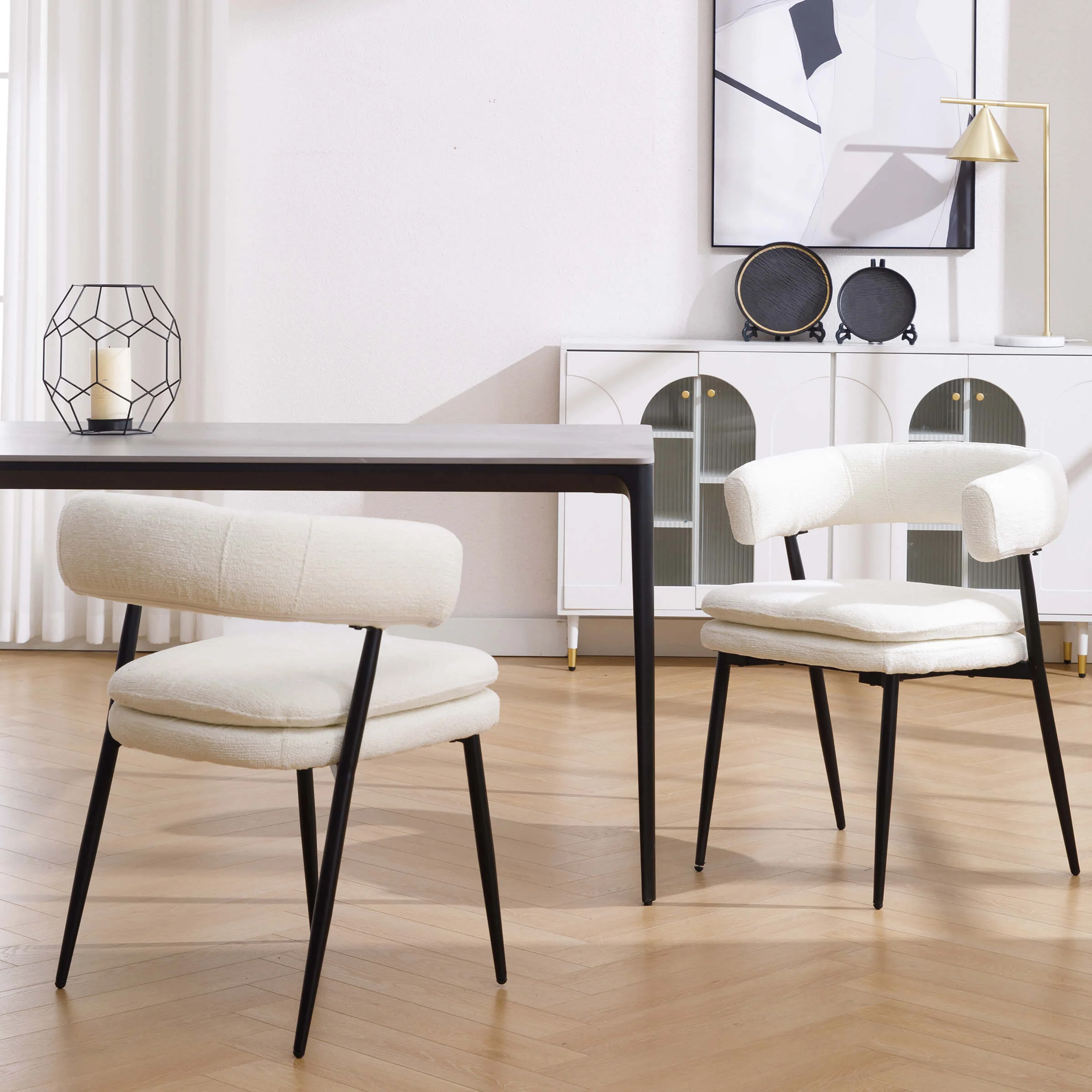 Modern Barrel Dining Chairs Set of 2 - 20081DC - Image 13
