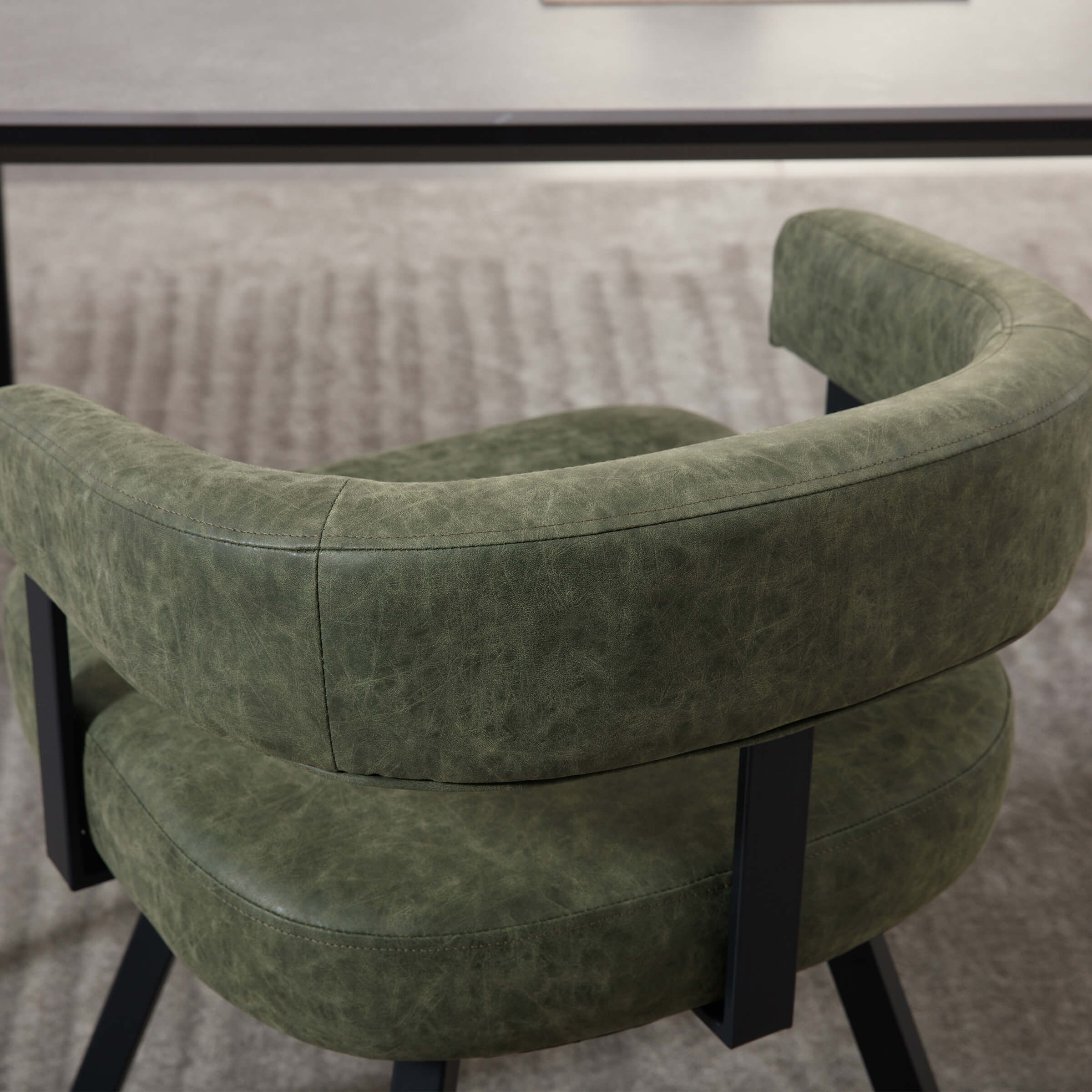 Modern Barrel Dining Chairs Set of 2 - 20081DC - Image 4