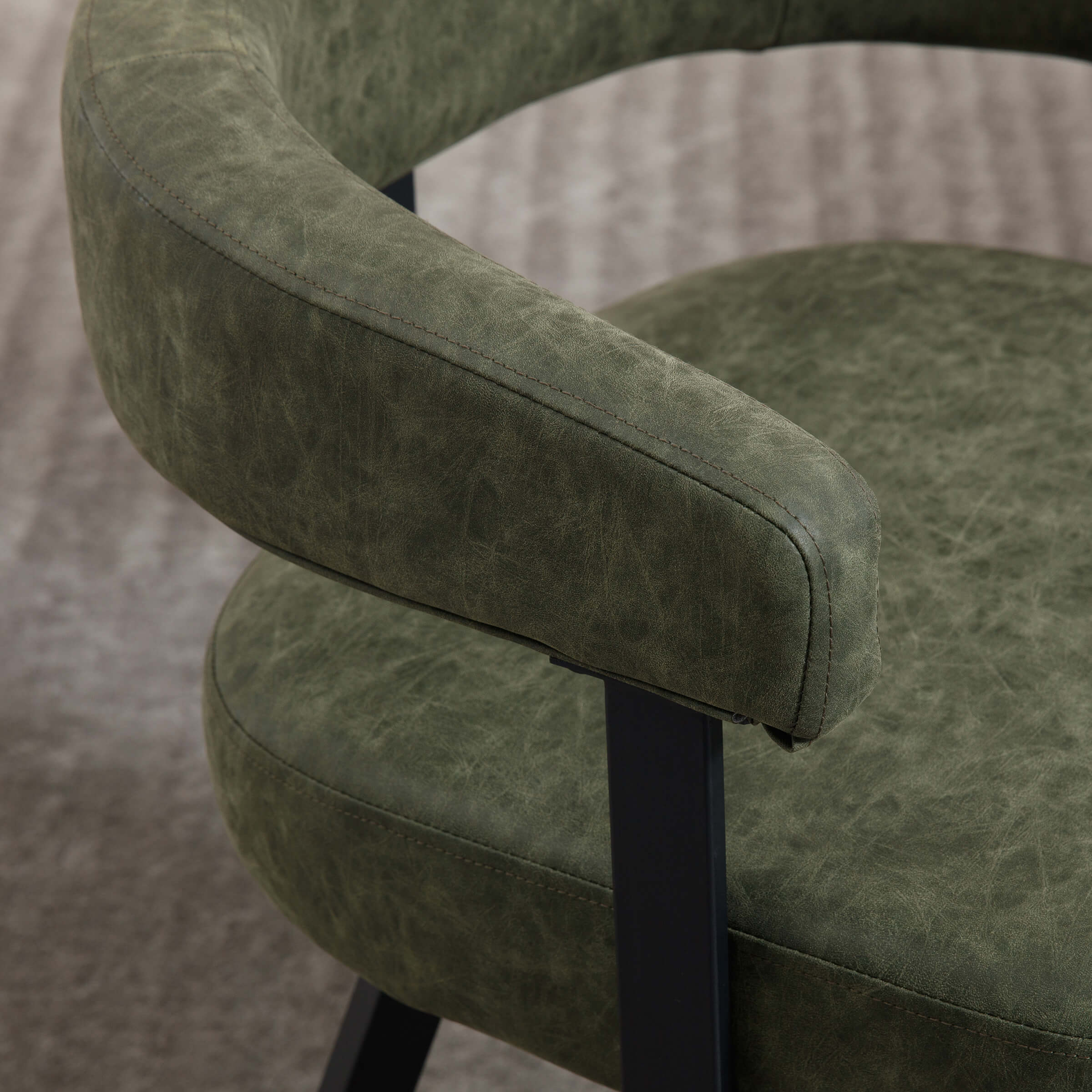 Modern Barrel Dining Chairs Set of 2 - 20081DC - Image 5