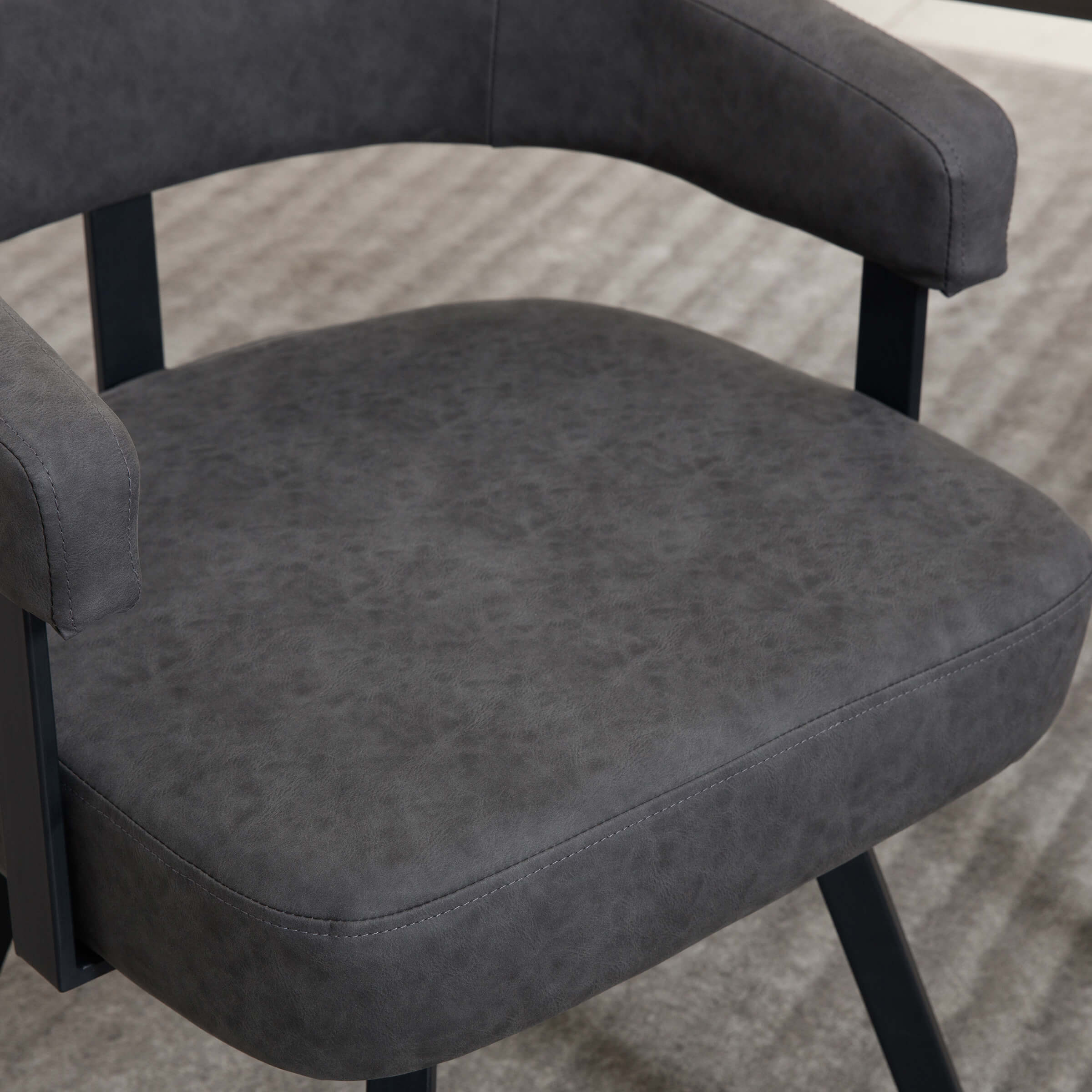 Modern Barrel Dining Chairs Set of 2 - 20081DC - Image 9