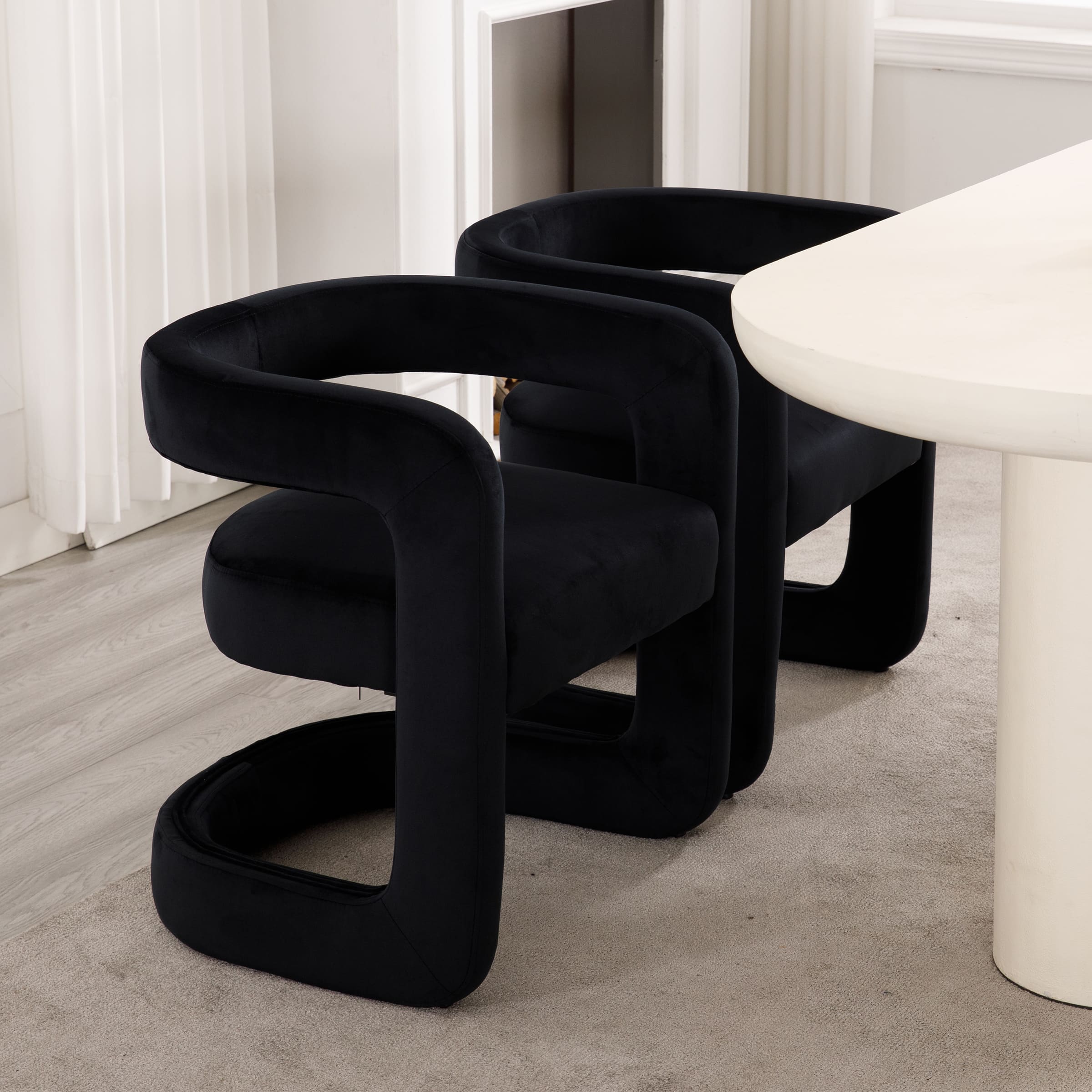 Modern Barrel Dining Room Chair 1 PCS - 10063DC - Image 12