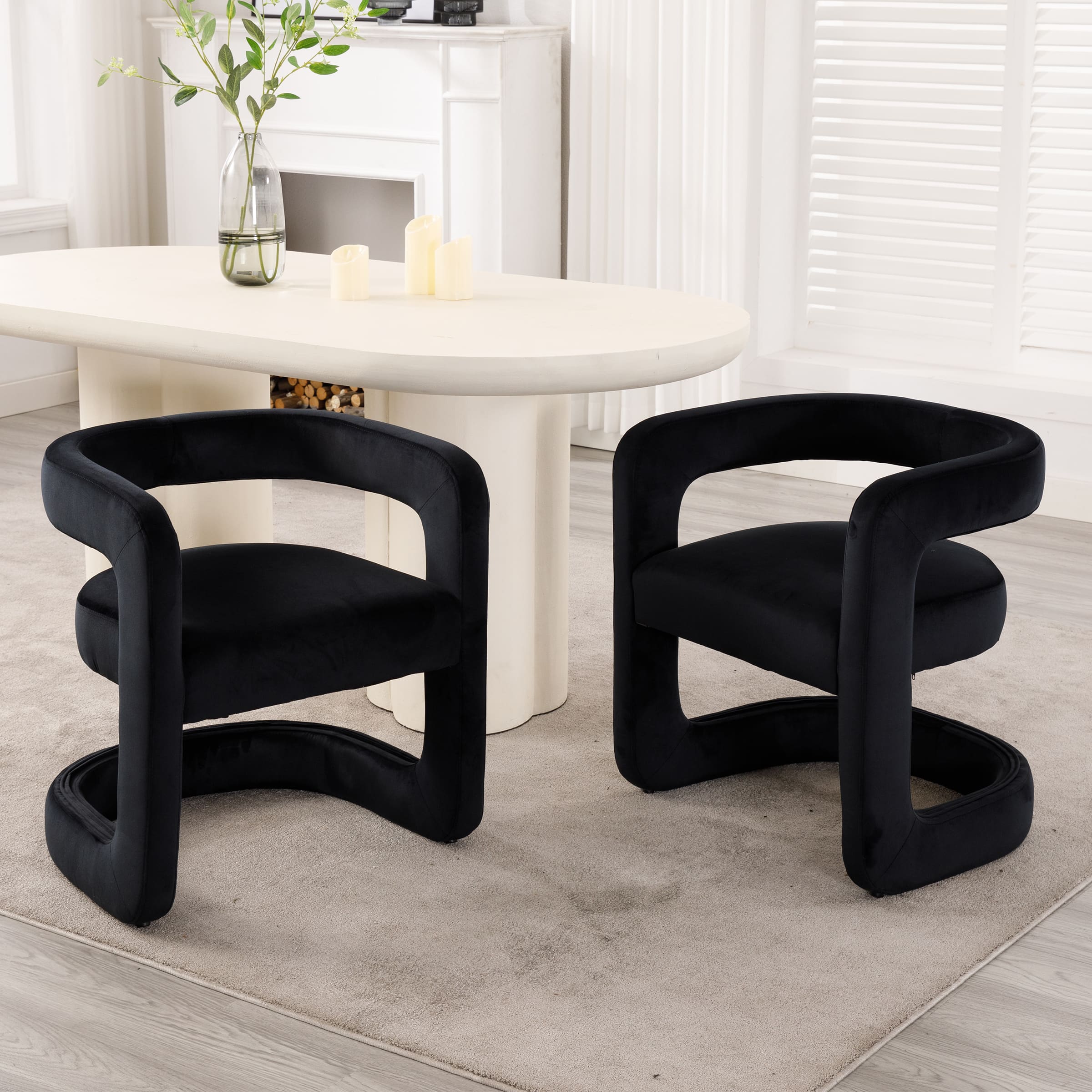Modern Barrel Dining Room Chair 1 PCS - 10063DC - Image 13