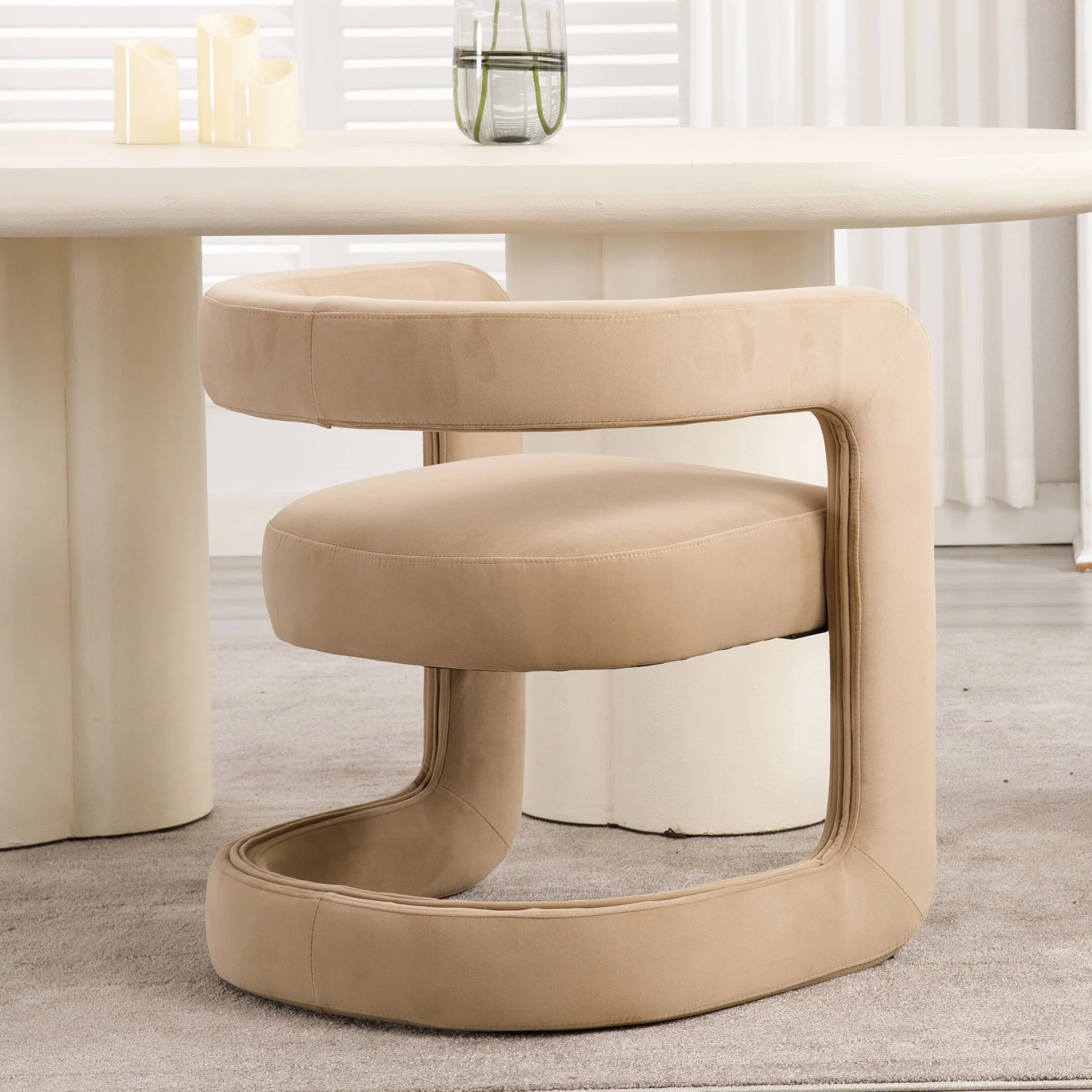 Modern Barrel Dining Room Chair 1 PCS - 10063DC - Image 18