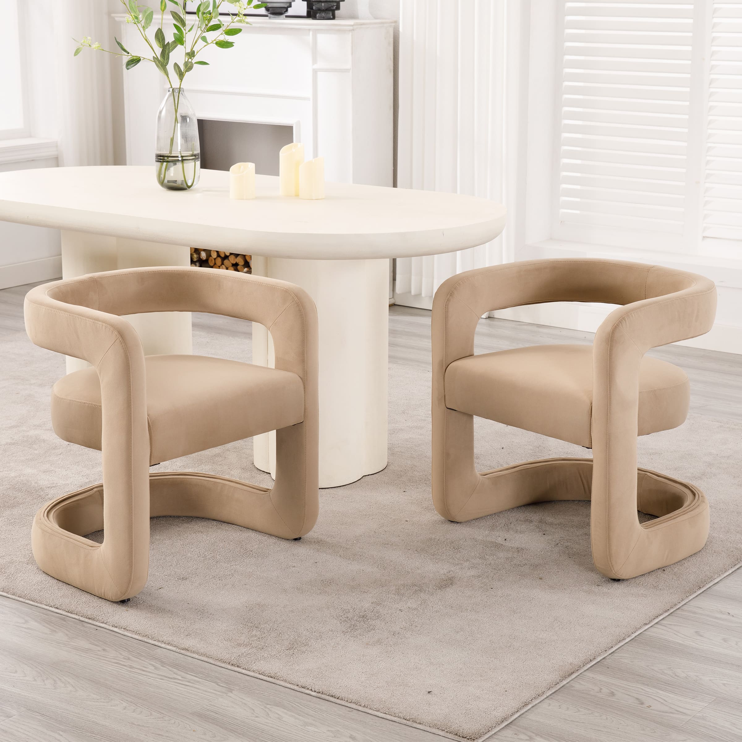 Modern Barrel Dining Room Chair 1 PCS - 10063DC - Image 20