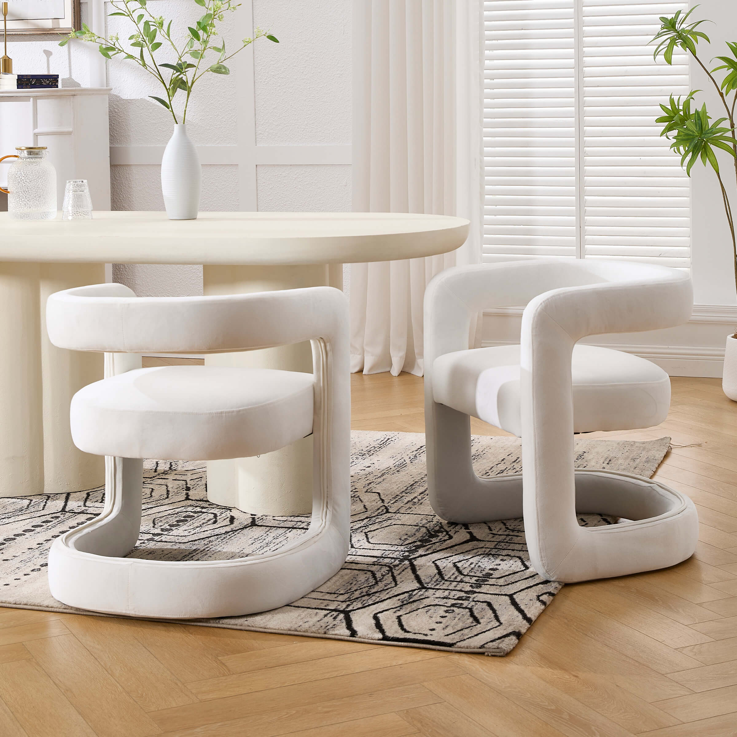 Modern Barrel Dining Room Chair 1 PCS - 10063DC - Image 28