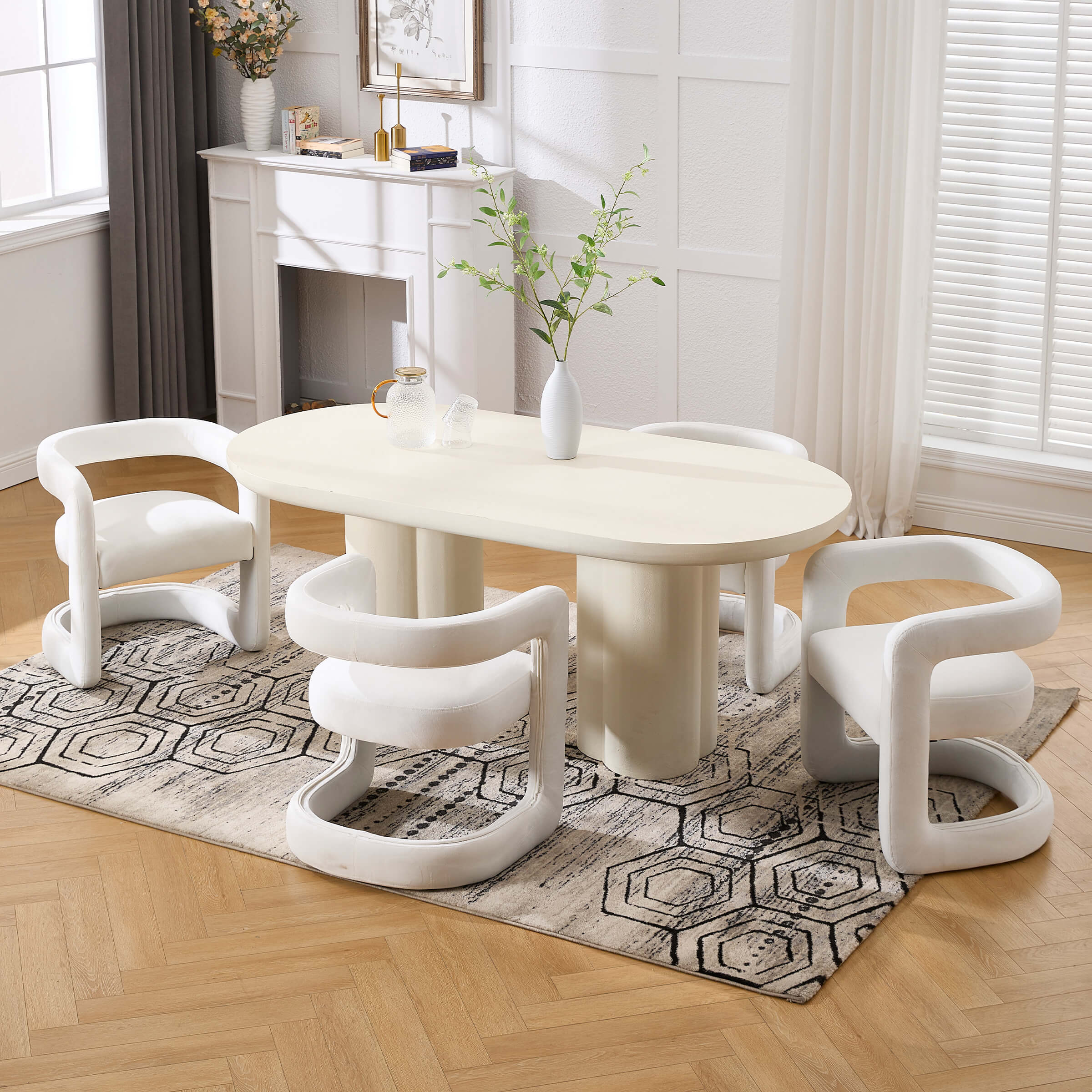 Modern Barrel Dining Room Chair 1 PCS - 10063DC - Image 29