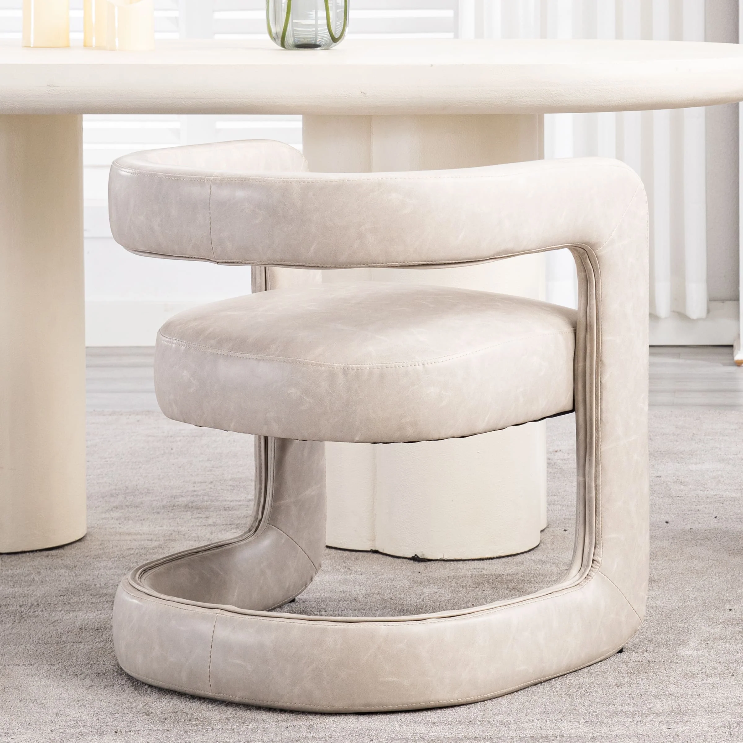 Modern Barrel Dining Room Chair 1 PCS - 10063DC - Image 33