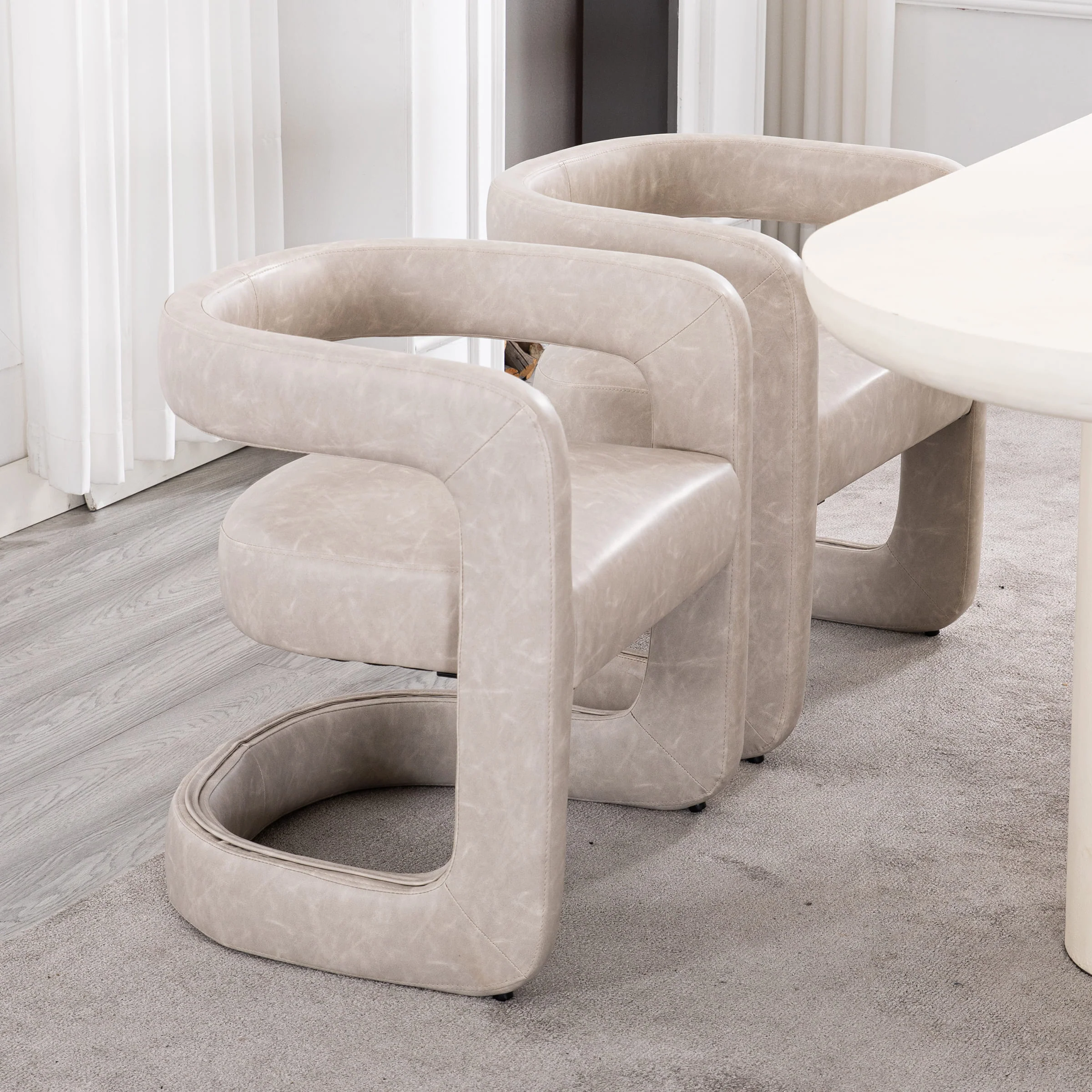 Modern Barrel Dining Room Chair 1 PCS - 10063DC - Image 34