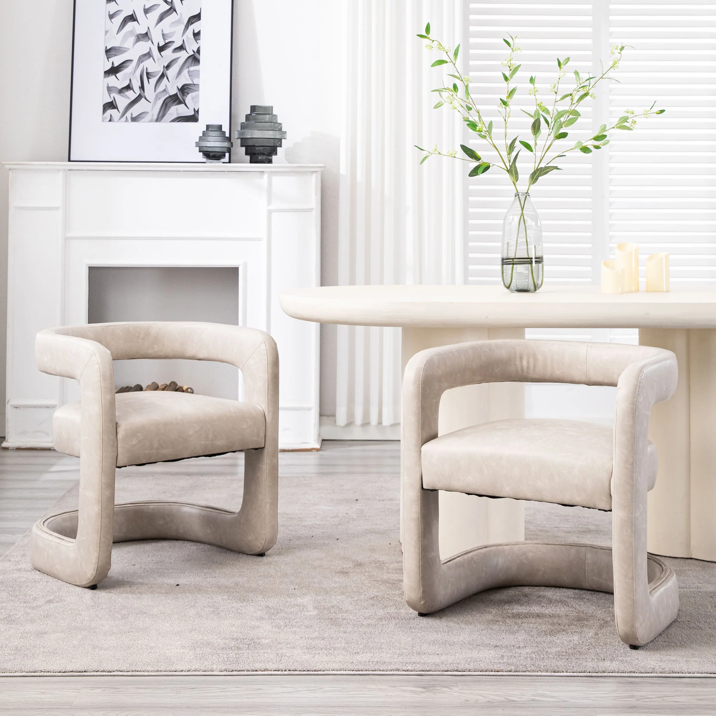 Modern Barrel Dining Room Chair 1 PCS - 10063DC - Image 35