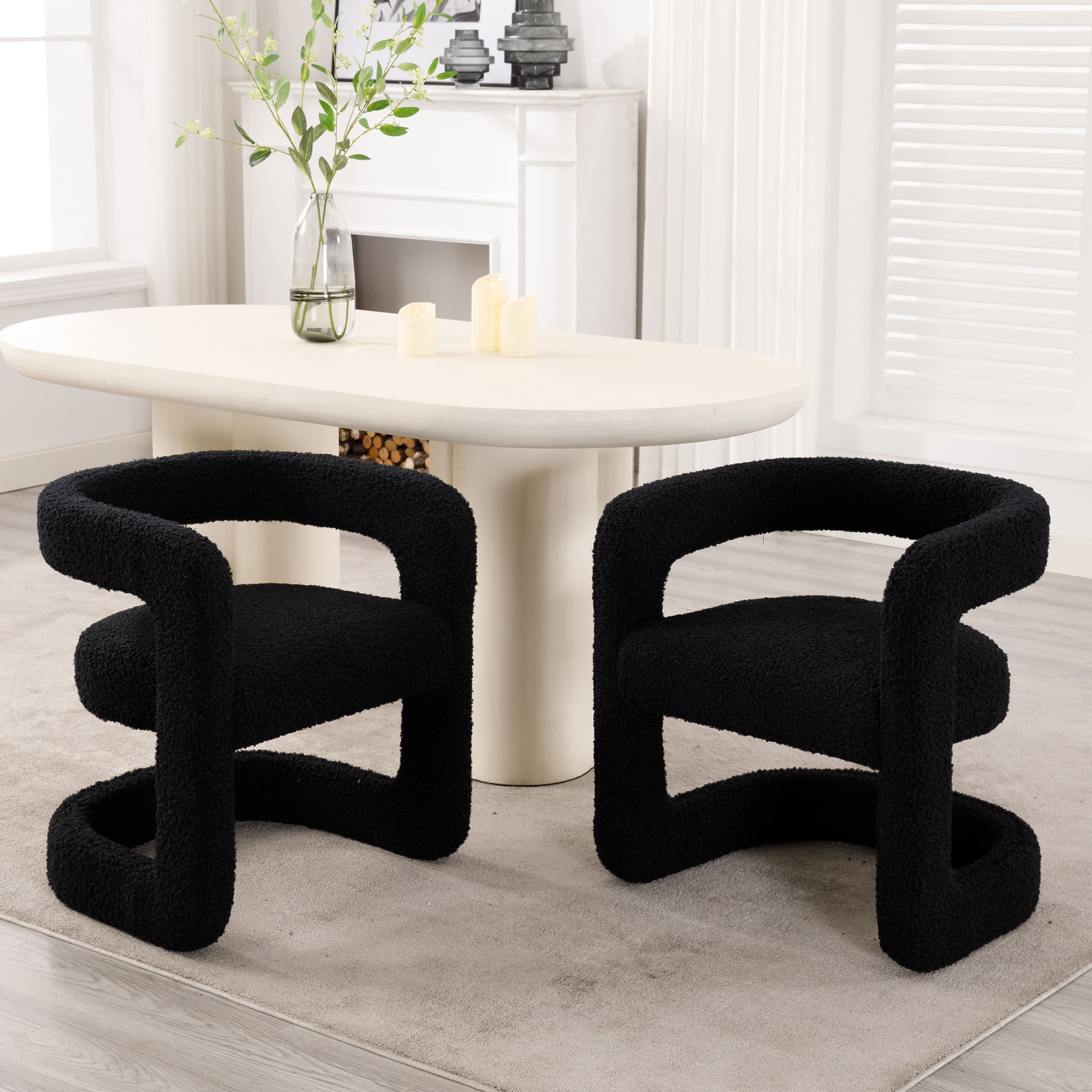 Modern Barrel Dining Room Chair 1 PCS - 10063DC - Image 4