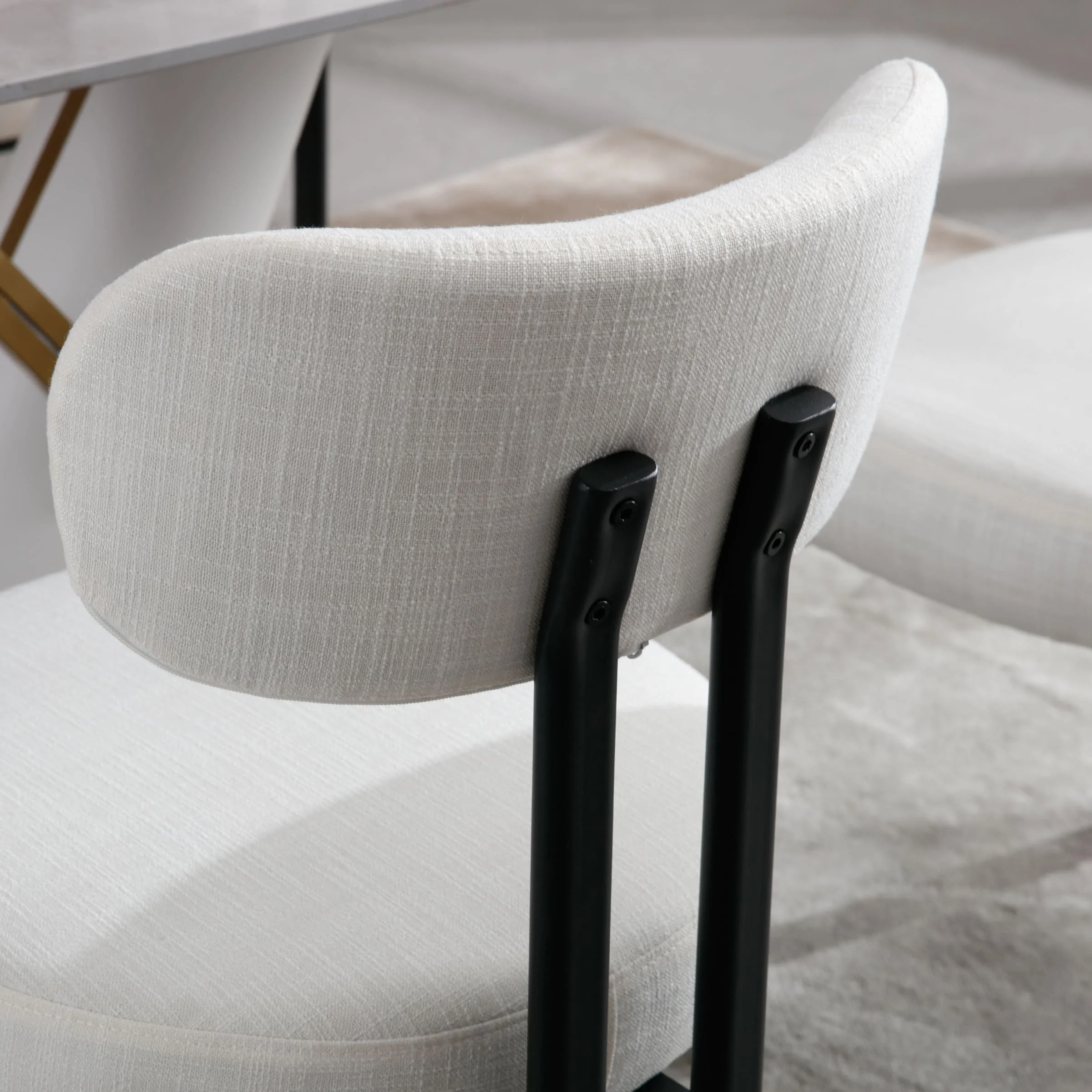 Modern Curved Back Dining Chairs Set of 2 - 3110DC - Image 6