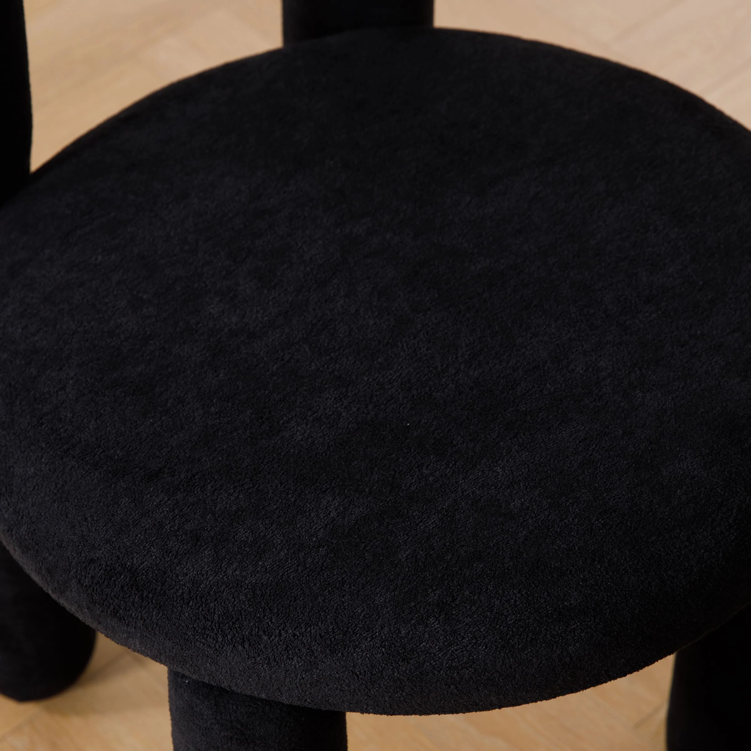 Modern Sherpa Cute Dining Chairs Set of 2 - 3136DC - Image 15