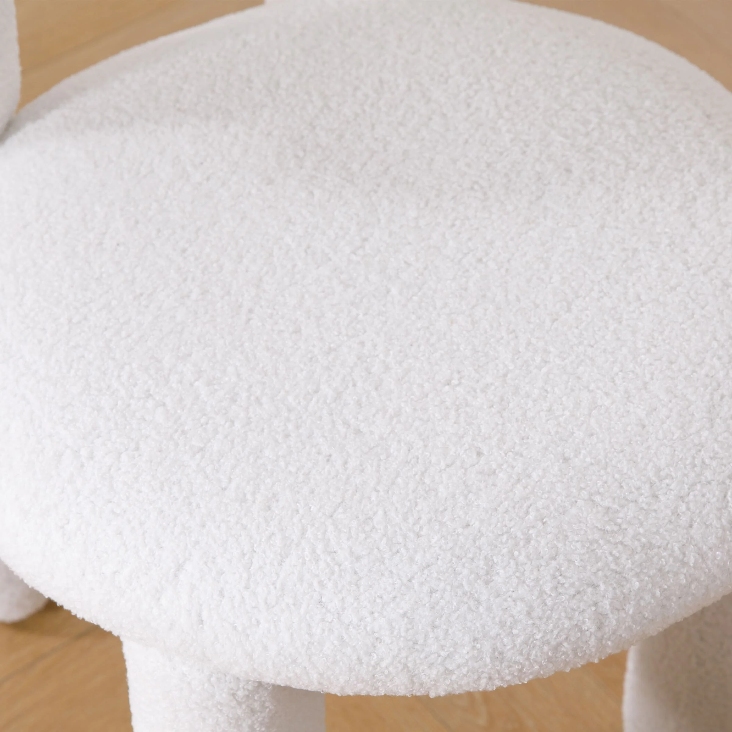 Modern Sherpa Cute Dining Chairs Set of 2 - 3136DC - Image 5