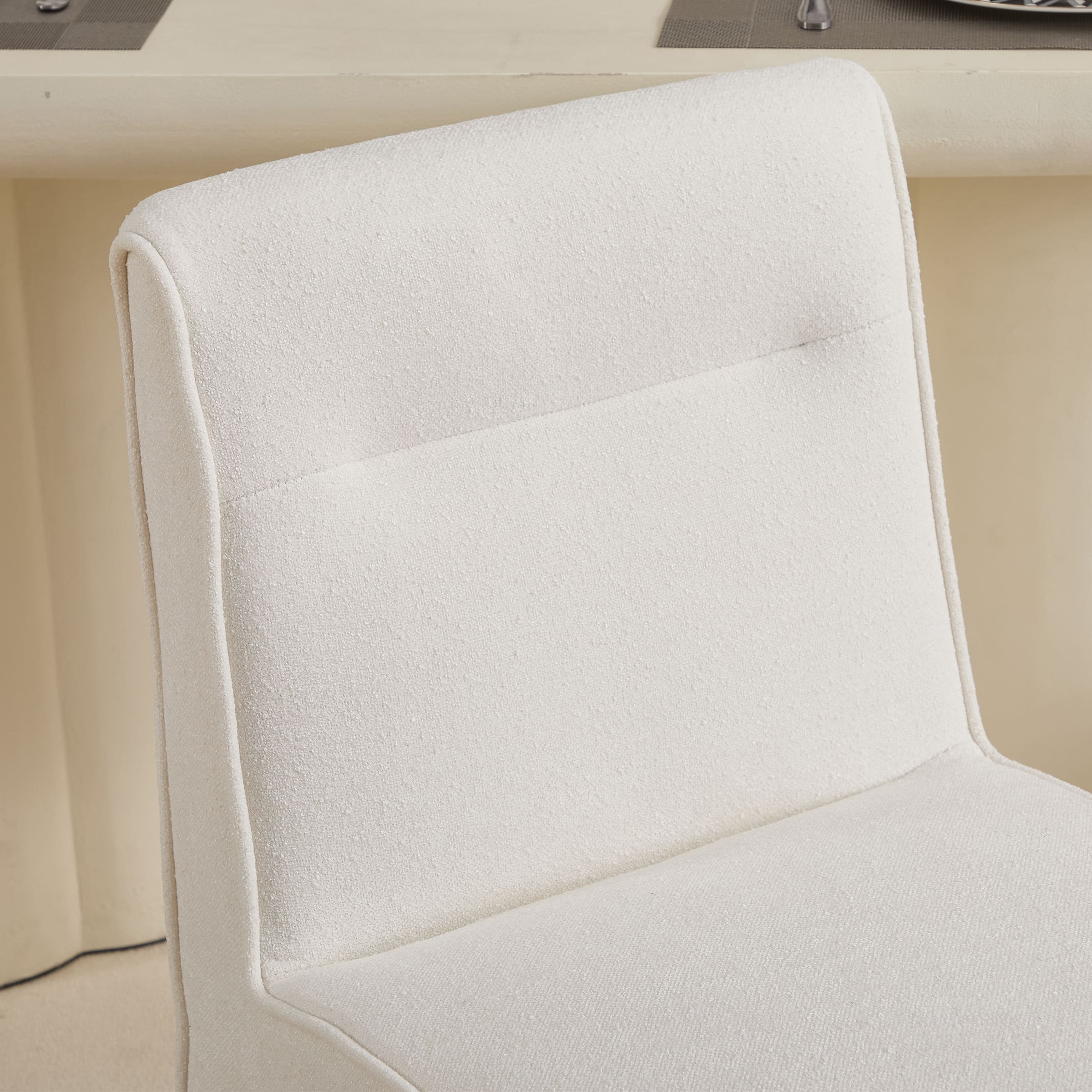 Modern Minimalist Armless Dining Chairs Set of 2 - 6614DC - Image 13