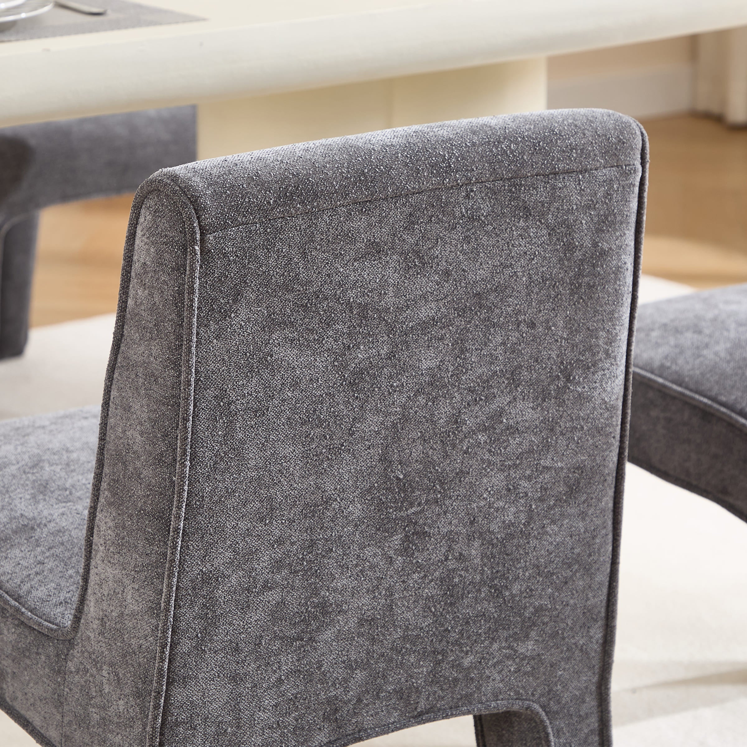 Modern Minimalist Armless Dining Chairs Set of 2 - 6614DC - Image 18