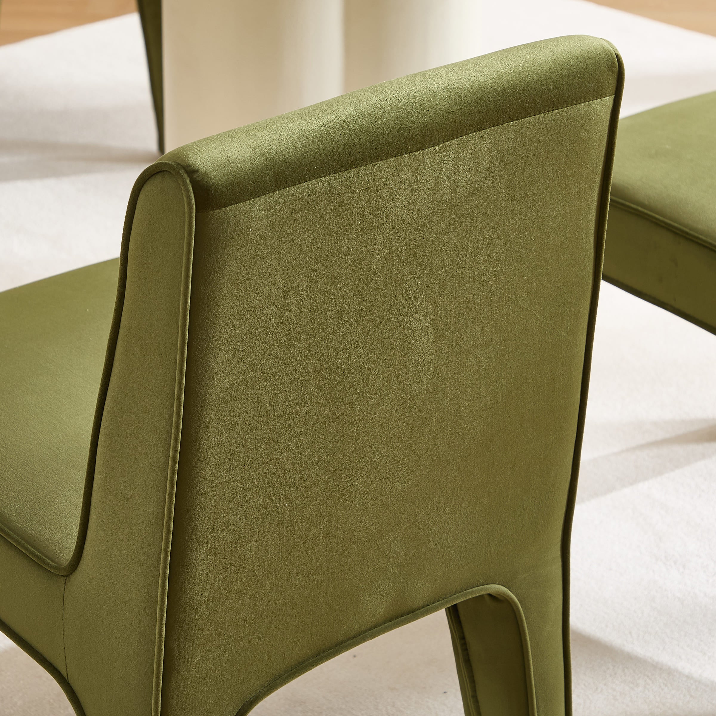 Modern Minimalist Armless Dining Chairs Set of 2 - 6614DC - Image 7